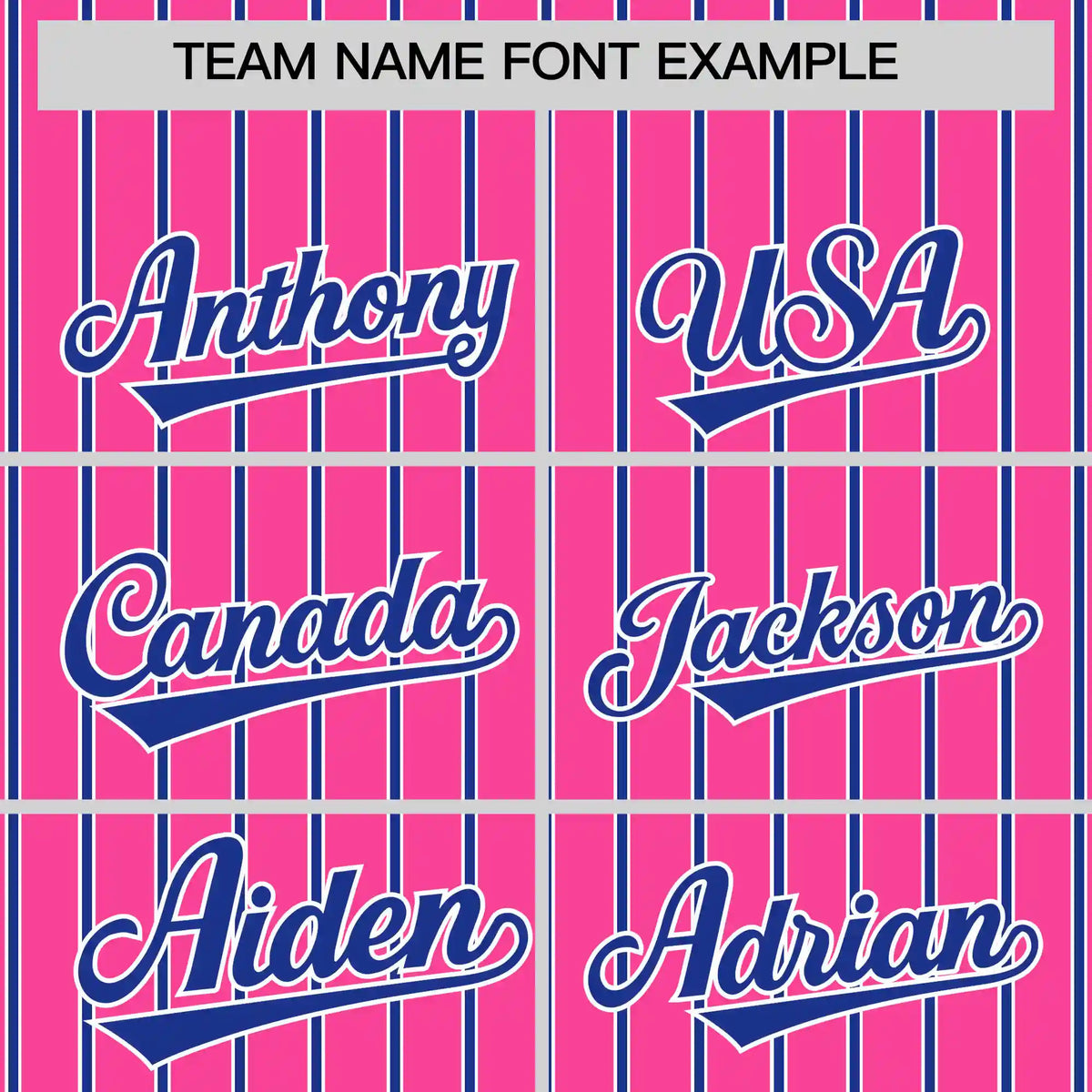 Custom Pink White-Royal Blue Pinstripe Pattern Design Performance T-Shirt