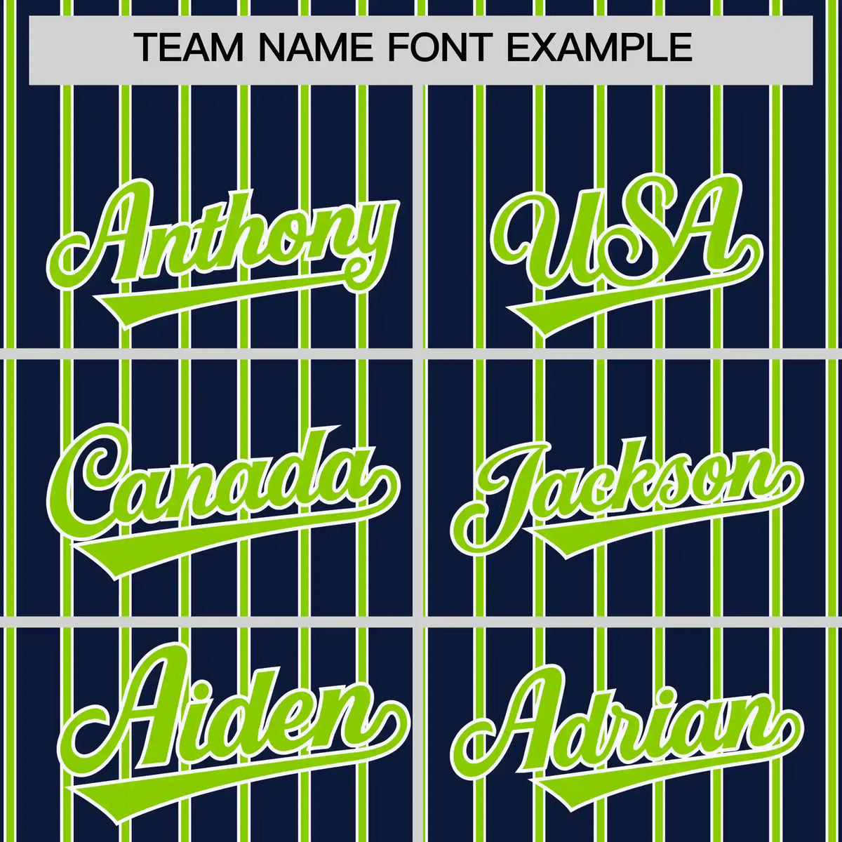 Custom Navy White-Neon Green Pinstripe Pattern Design Performance T-Shirt