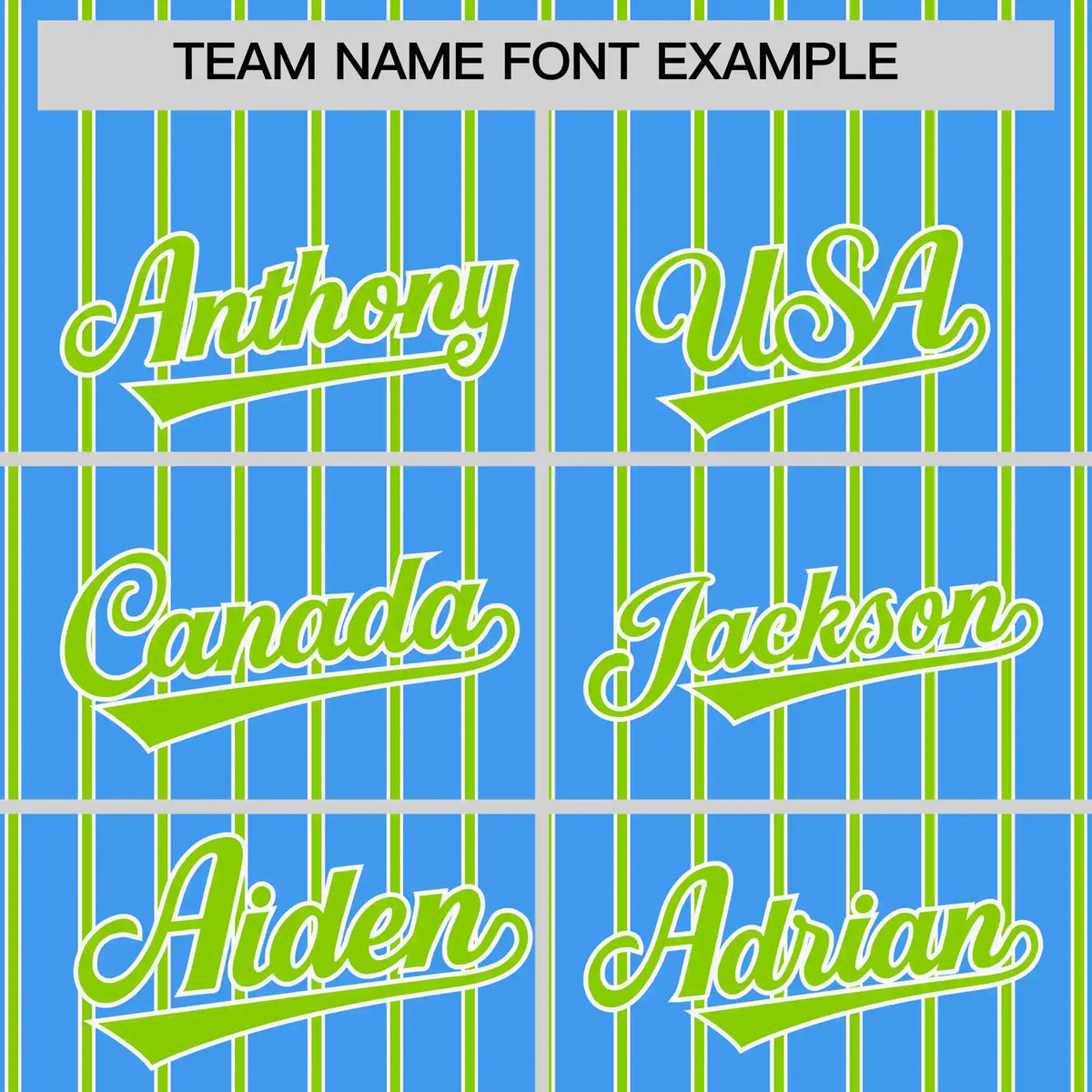 Custom Powder Blue White-Neon Green Pinstripe Pattern Design Performance T-Shirt