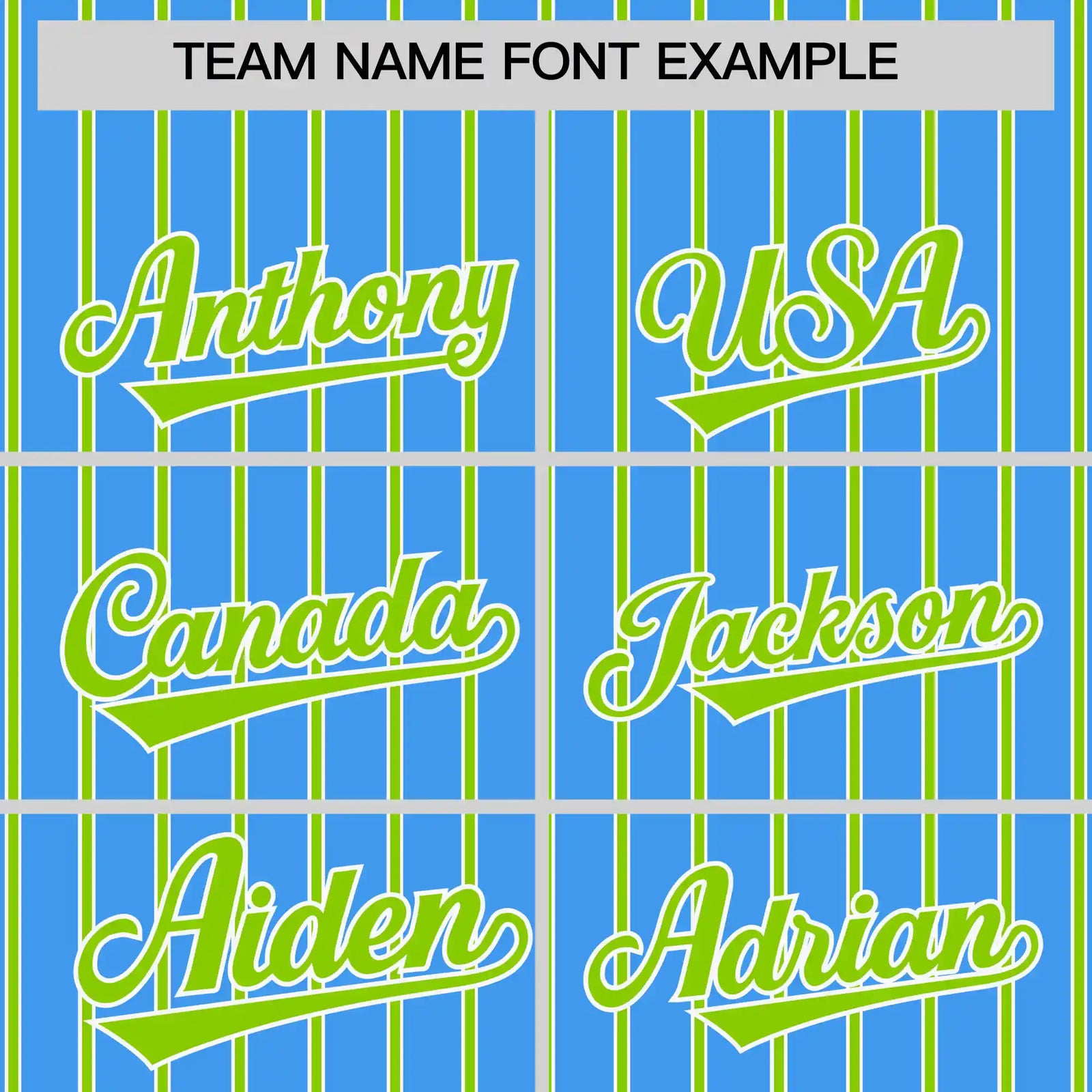 Custom Powder Blue White-Neon Green Pinstripe Pattern Design Performance T-Shirt