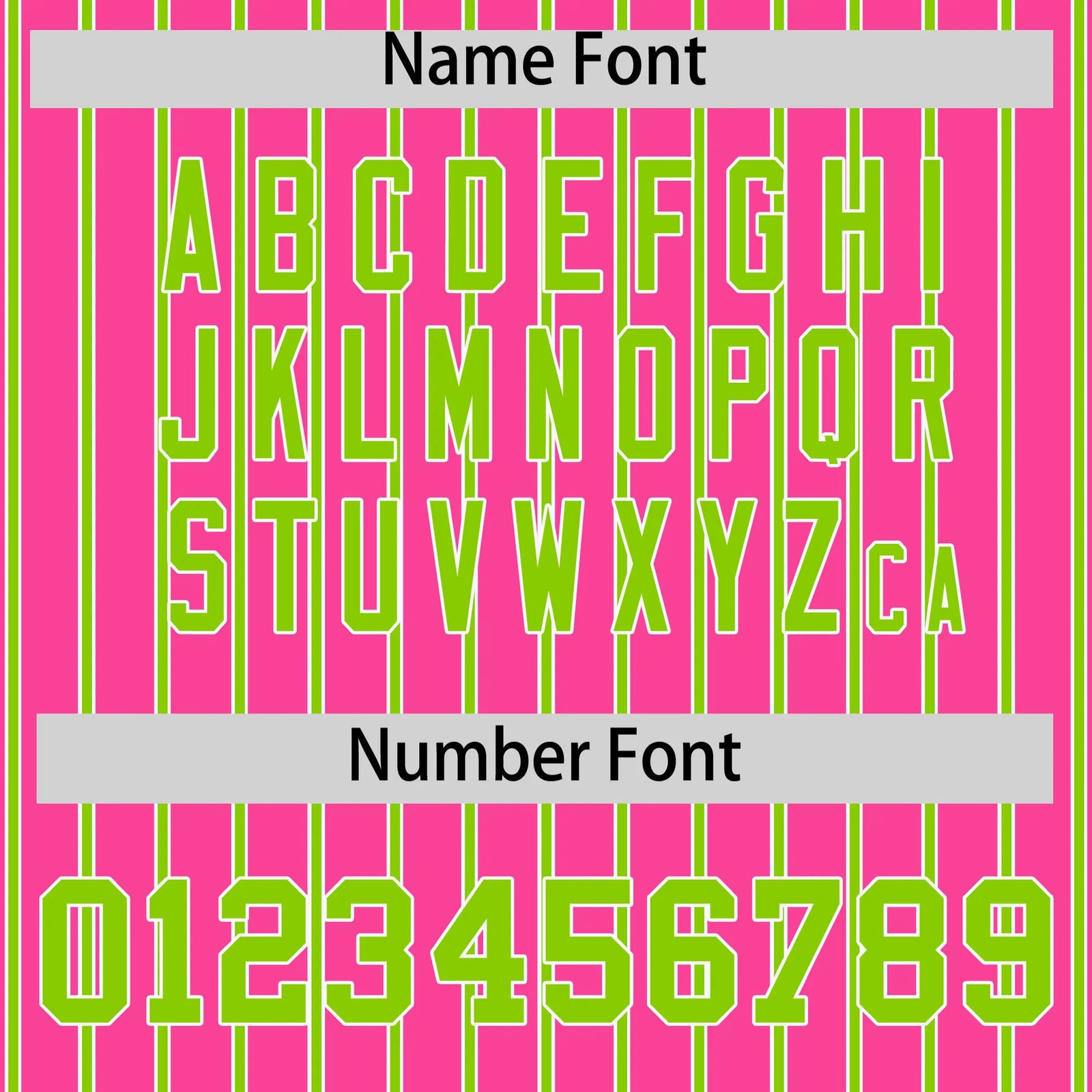 Custom Pink White-Neon Green Pinstripe Pattern Design Performance T-Shirt