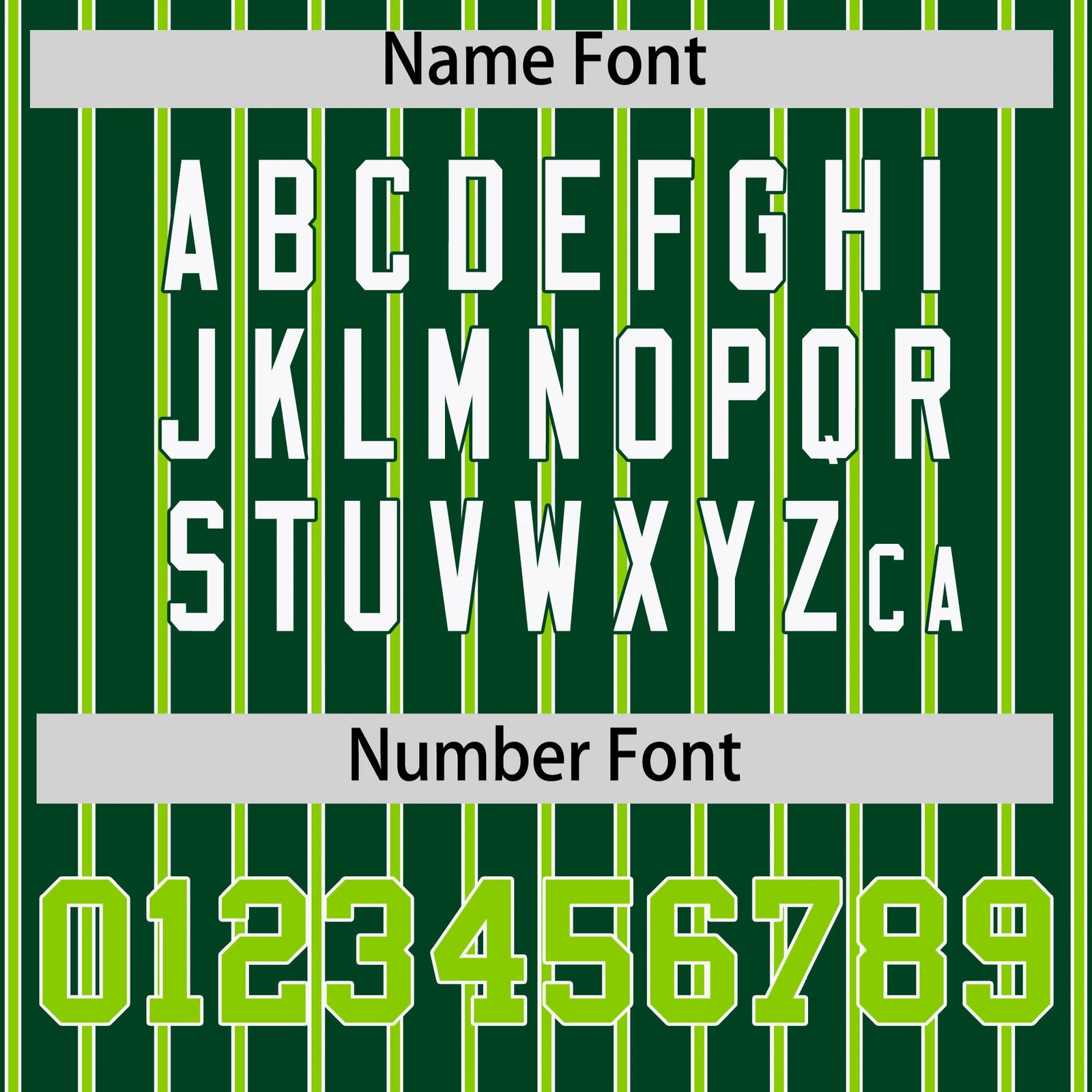 Custom Green White-Neon Green Pinstripe Pattern Design Performance T-Shirt