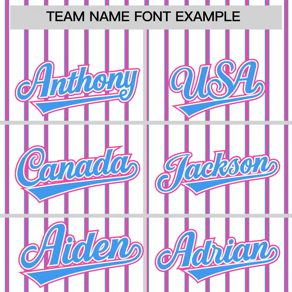 Custom White Powder Blue-Pink Pinstripe Pattern Design Performance T-Shirt