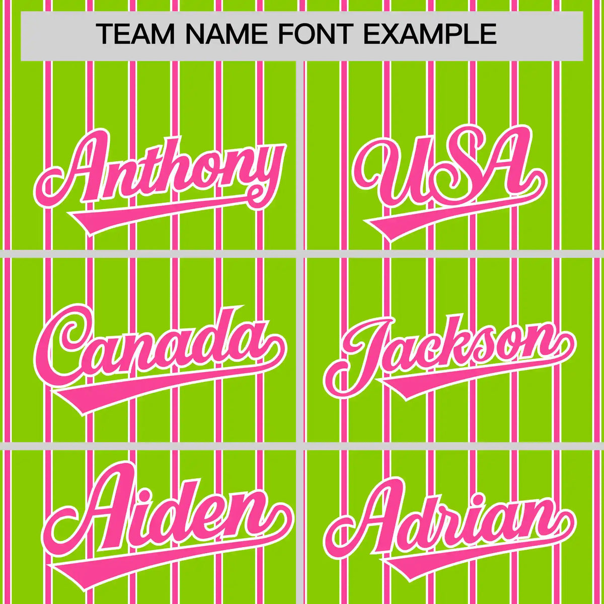 Custom Neon Green White-Pink Pinstripe Pattern Design Performance T-Shirt