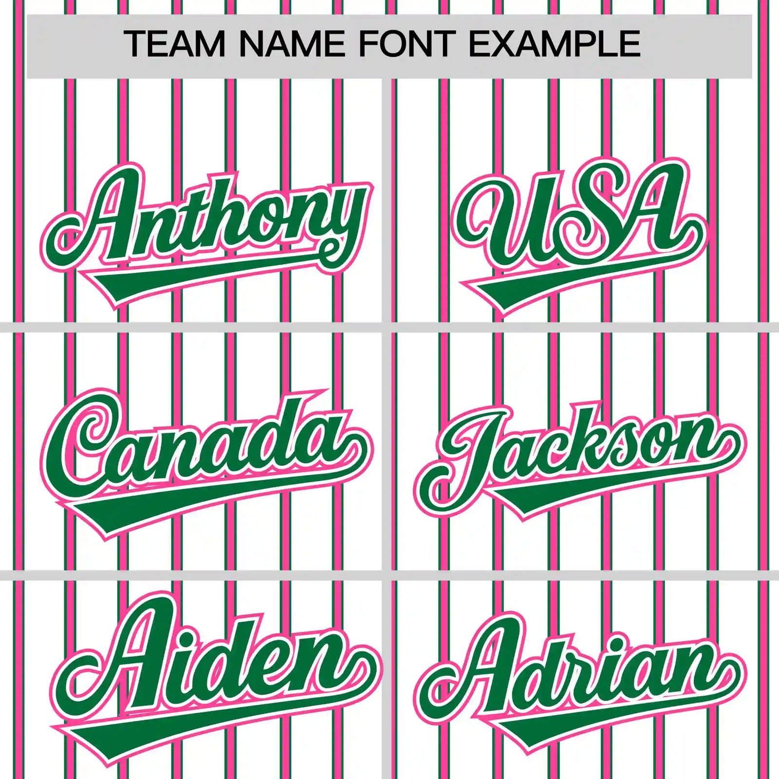 Custom White Kelly Green-Pink Pinstripe Pattern Design Performance T-Shirt