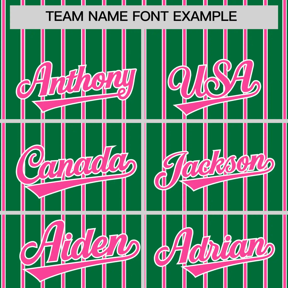 Custom Kelly Green White-Pink Pinstripe Pattern Design Performance T-Shirt