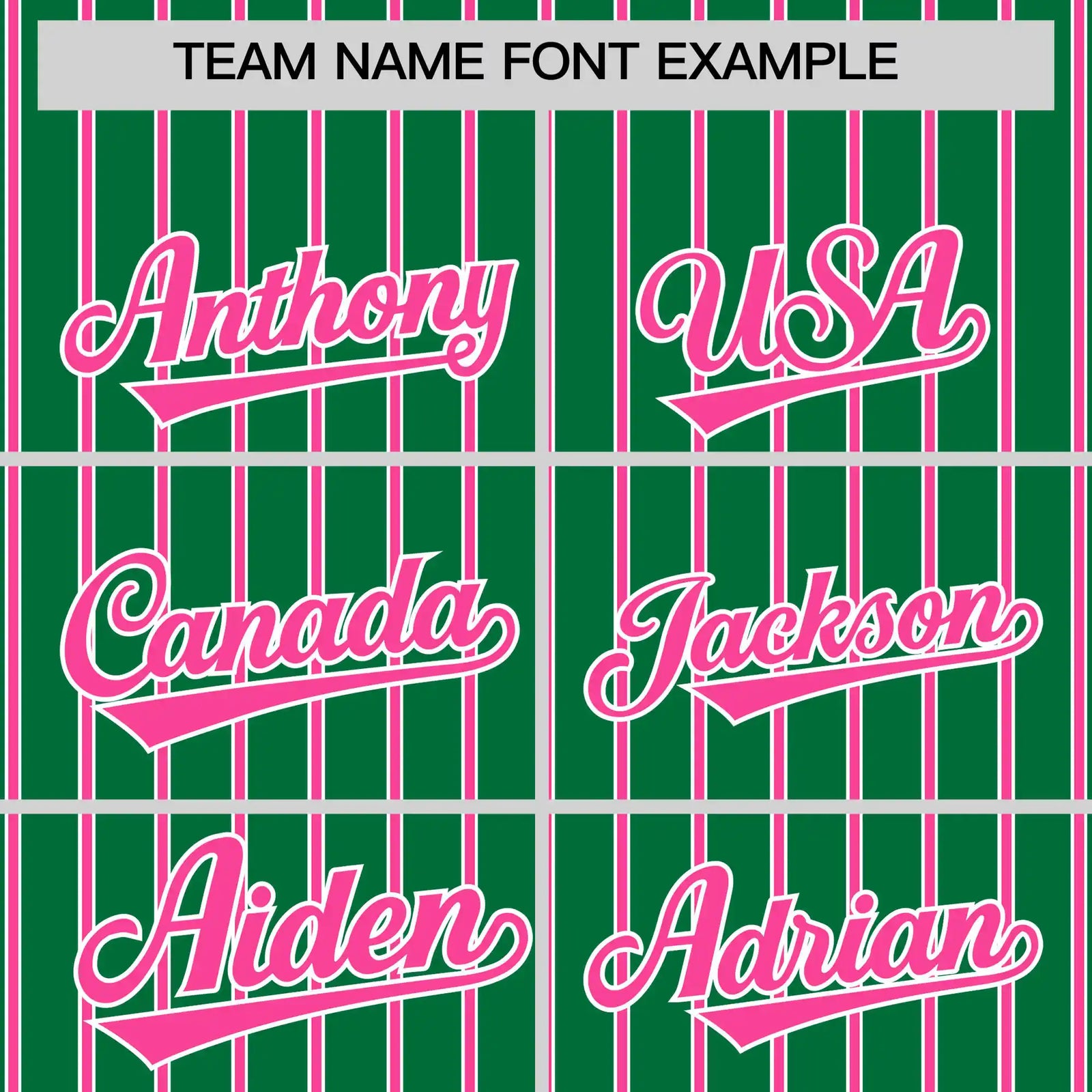 Custom Kelly Green White-Pink Pinstripe Pattern Design Performance T-Shirt