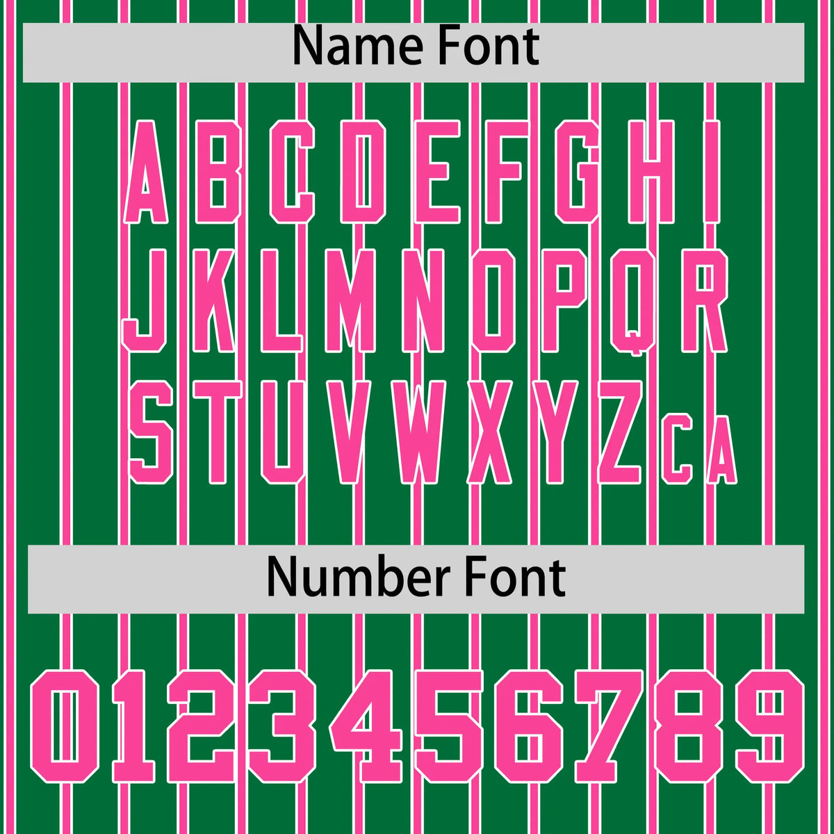 Custom Kelly Green White-Pink Pinstripe Pattern Design Performance T-Shirt