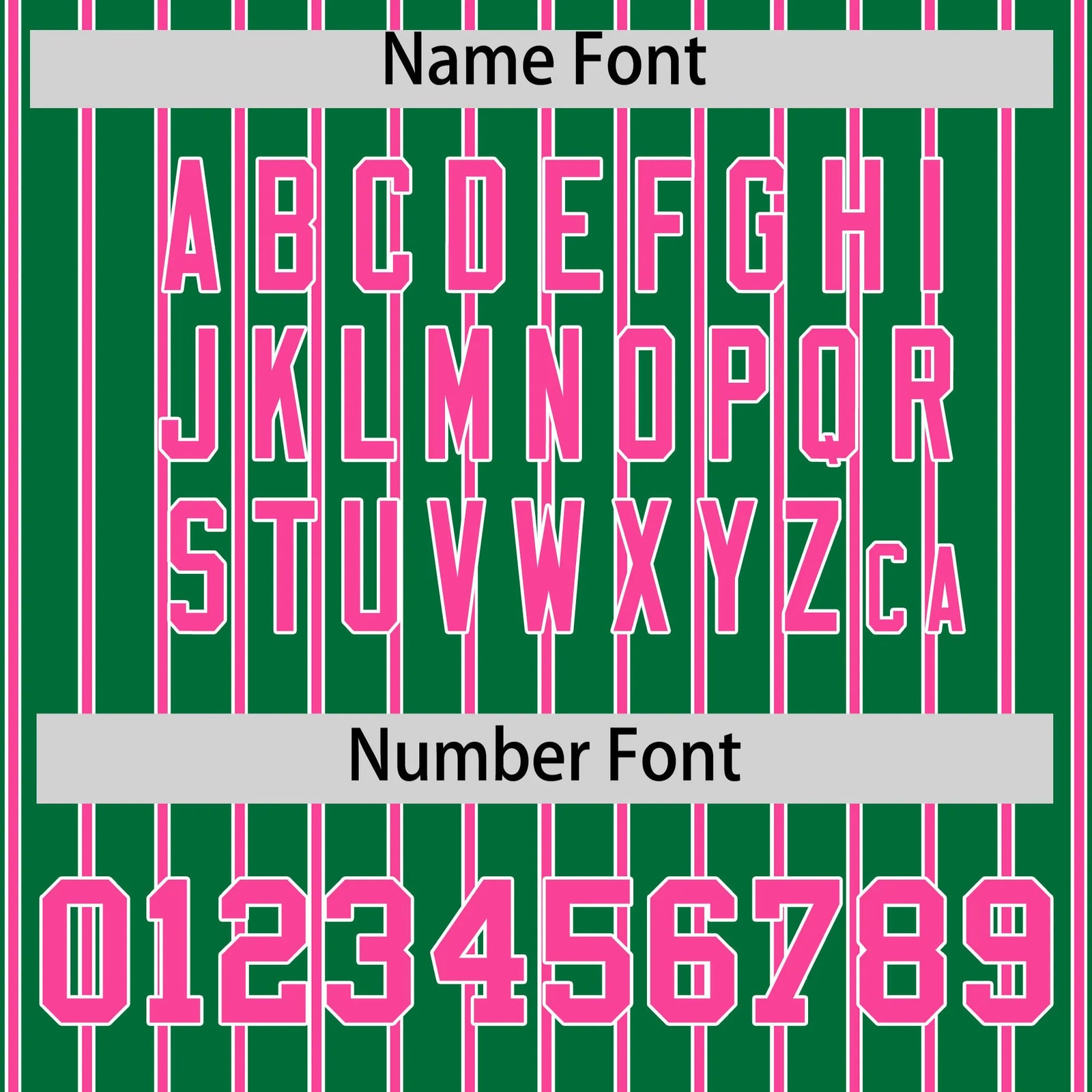 Custom Kelly Green White-Pink Pinstripe Pattern Design Performance T-Shirt