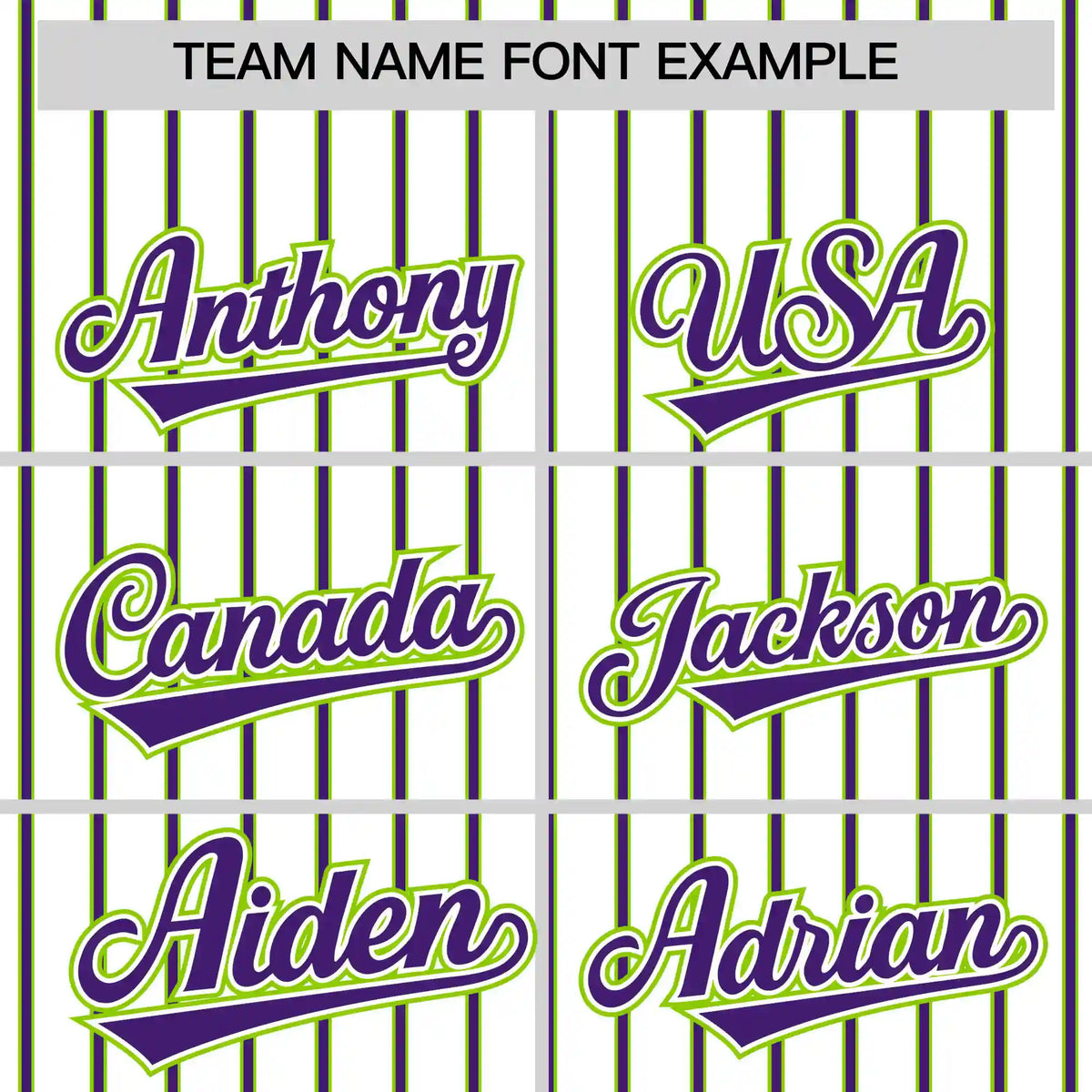 Custom White Neon Green-Purple Pinstripe Pattern Design Performance T-Shirt