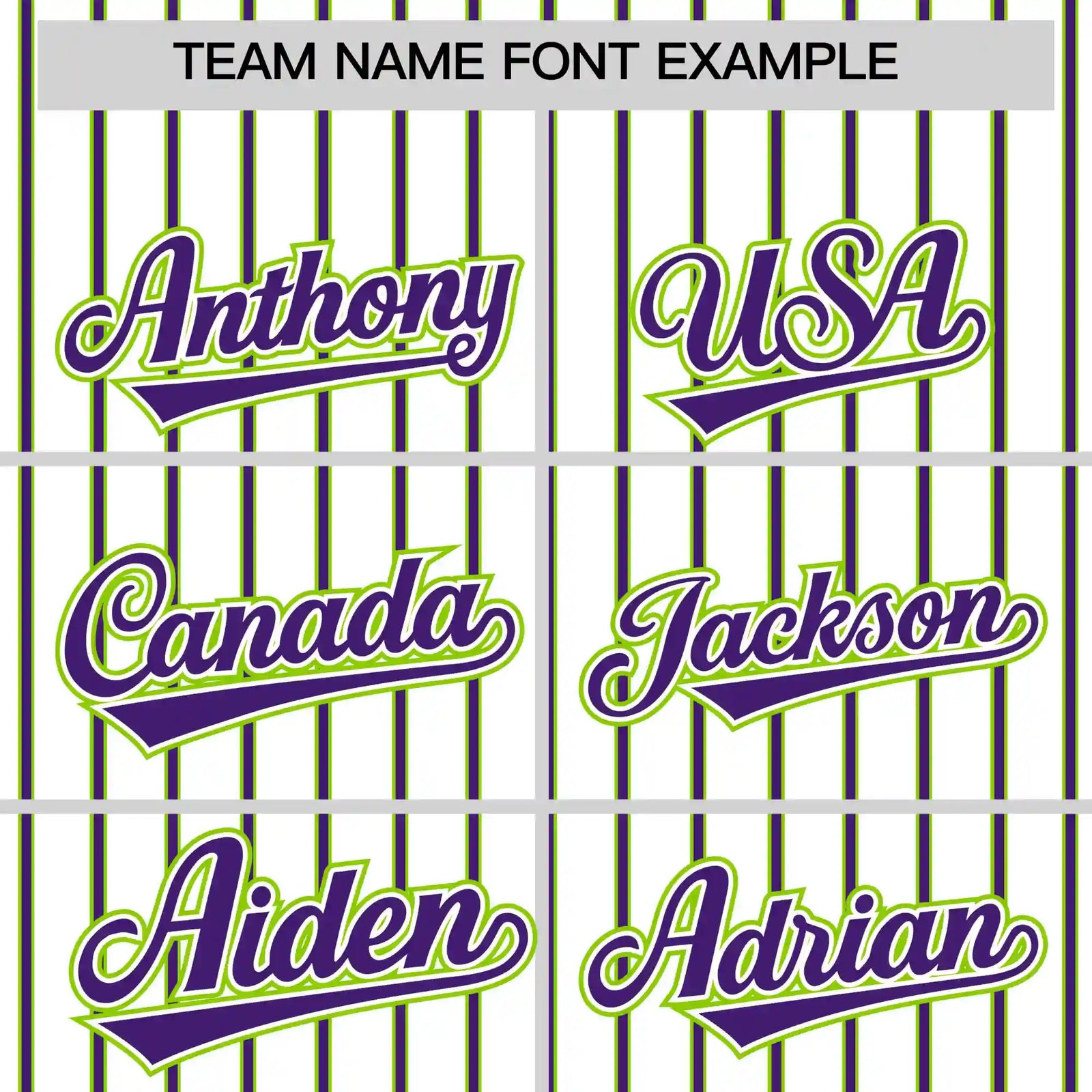 Custom White Neon Green-Purple Pinstripe Pattern Design Performance T-Shirt