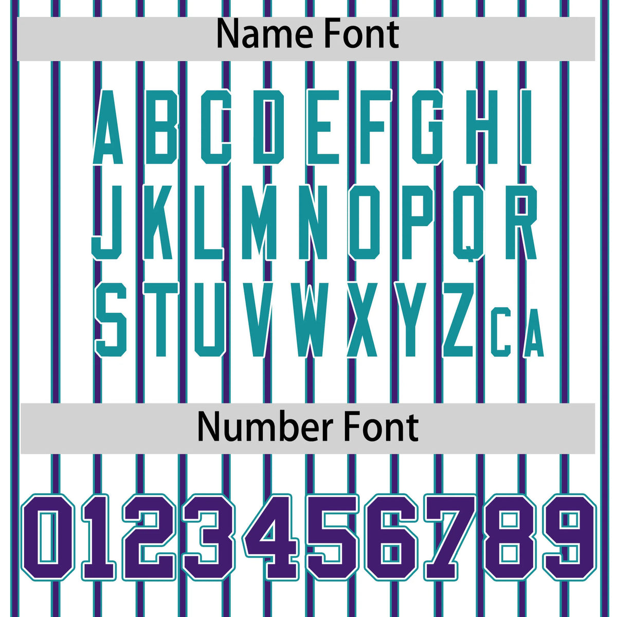 Custom White Aqua-Purple Pinstripe Pattern Design Performance T-Shirt