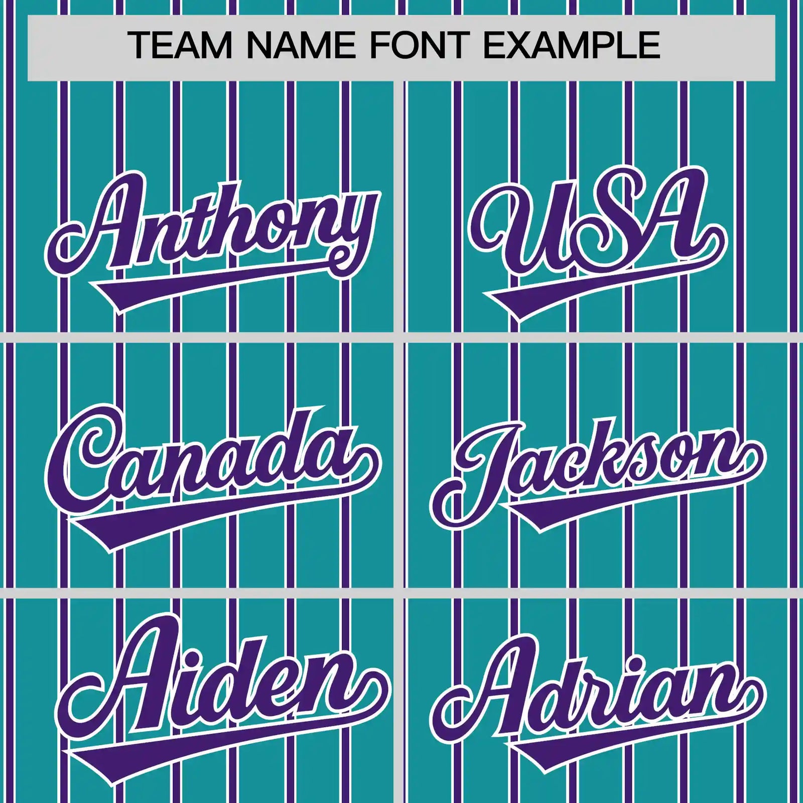 Custom Aqua White-Purple Pinstripe Pattern Design Performance T-Shirt