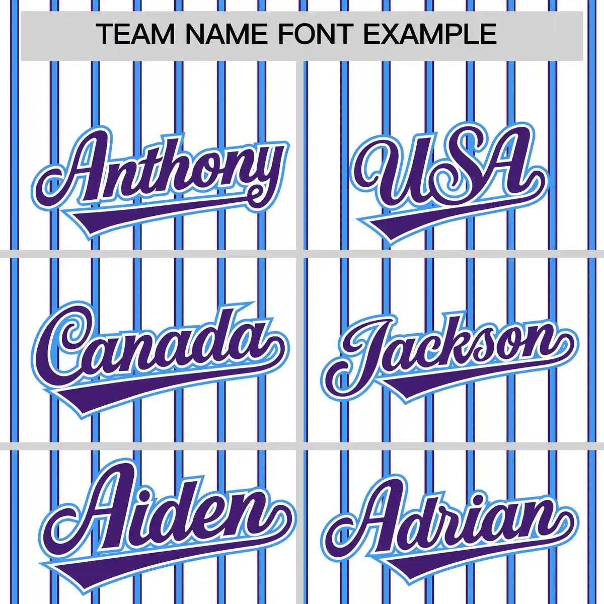 Custom White Powder Blue-Purple Pinstripe Pattern Design Performance T-Shirt