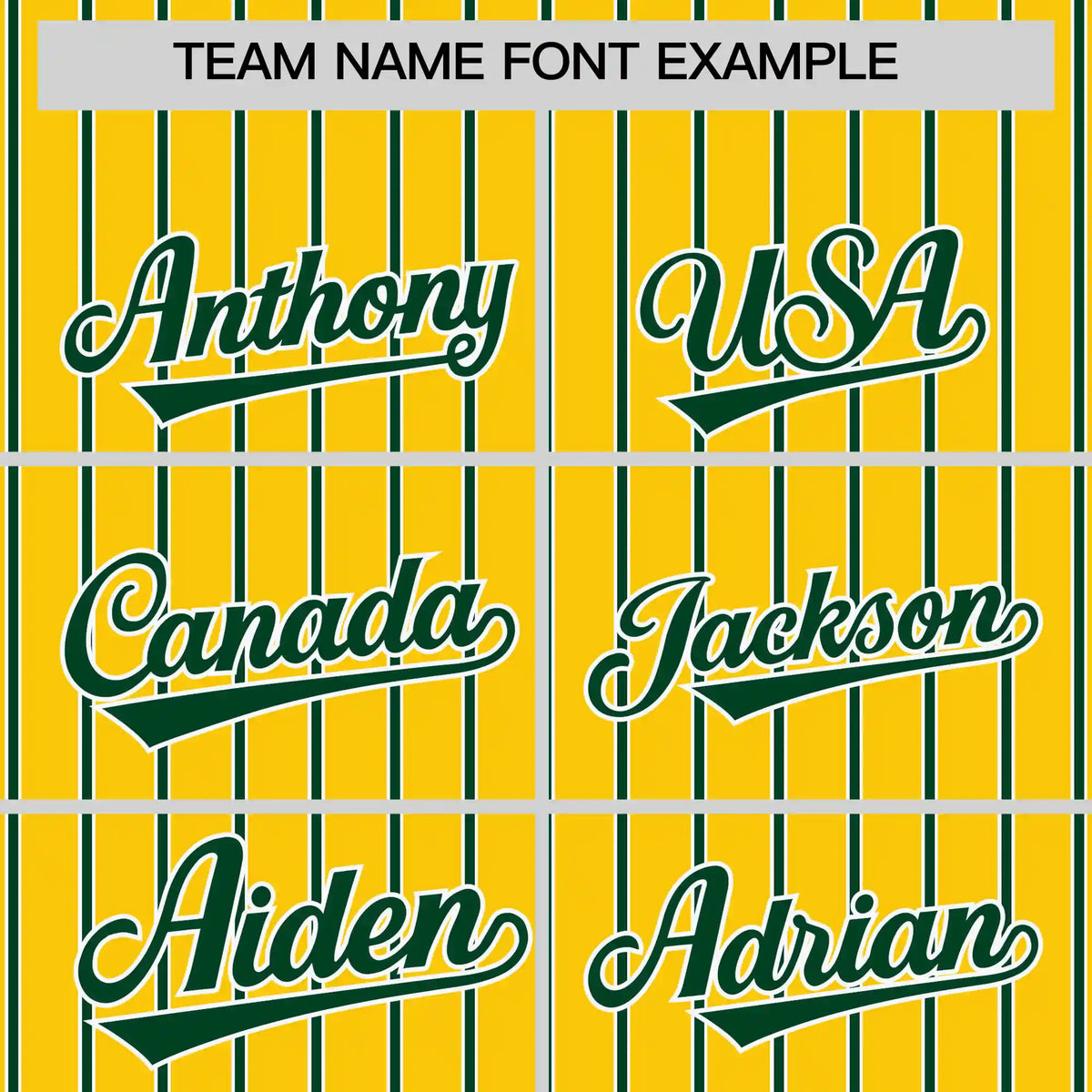 Custom Gold01 White-Green Pinstripe Pattern Design Performance T-Shirt