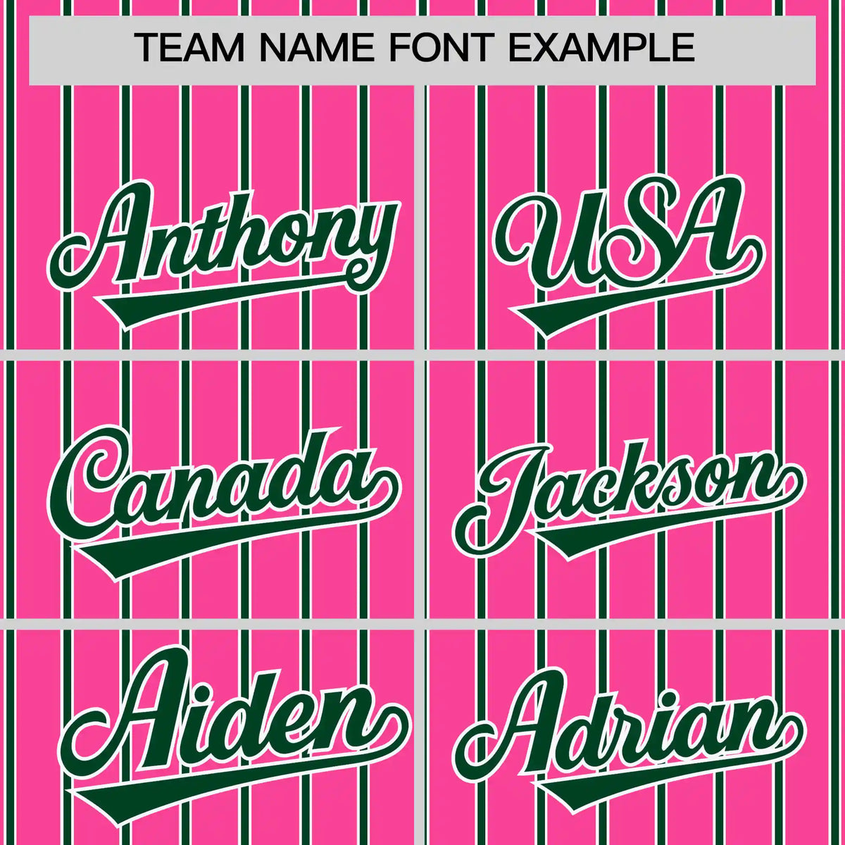 Custom Pink White-Green Pinstripe Pattern Design Performance T-Shirt