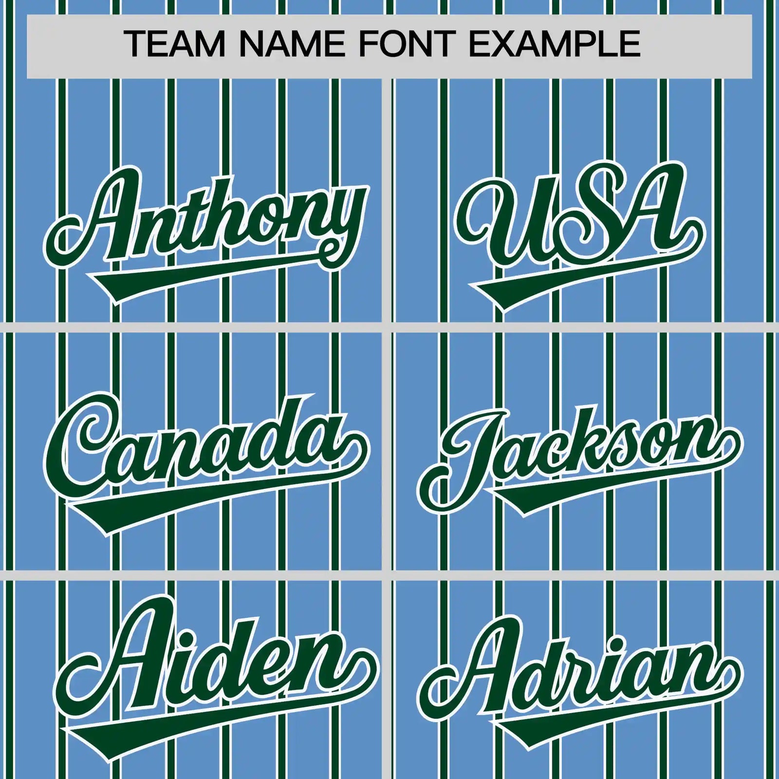 Custom Light Blue White-Green Pinstripe Pattern Design Performance T-Shirt