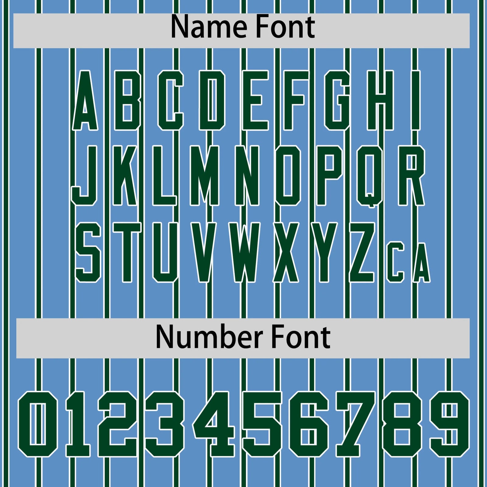 Custom Light Blue White-Green Pinstripe Pattern Design Performance T-Shirt