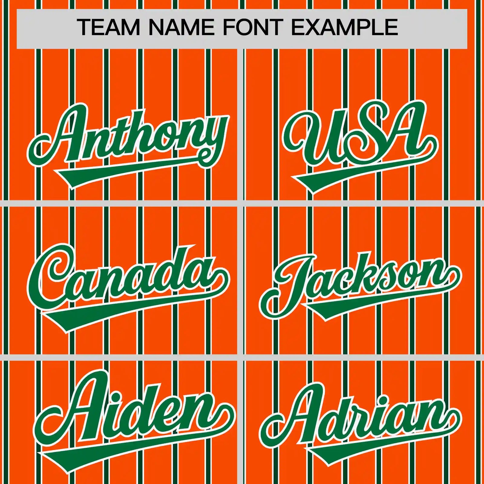 Custom Orange White-Kelly Green Pinstripe Pattern Design Performance T-Shirt