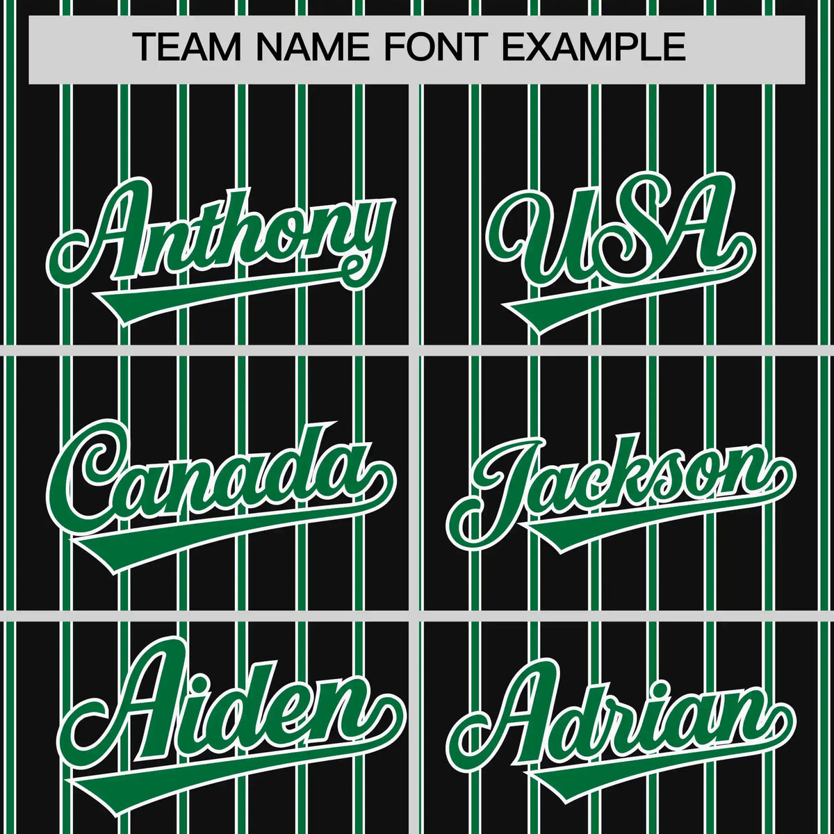 Custom Black White-Kelly Green Pinstripe Pattern Design Performance T-Shirt