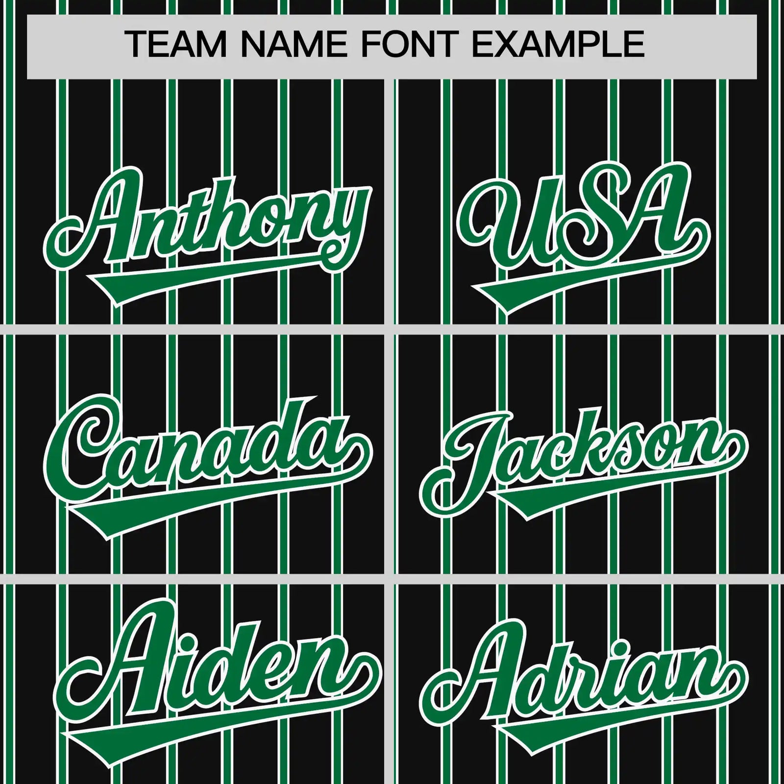 Custom Black White-Kelly Green Pinstripe Pattern Design Performance T-Shirt