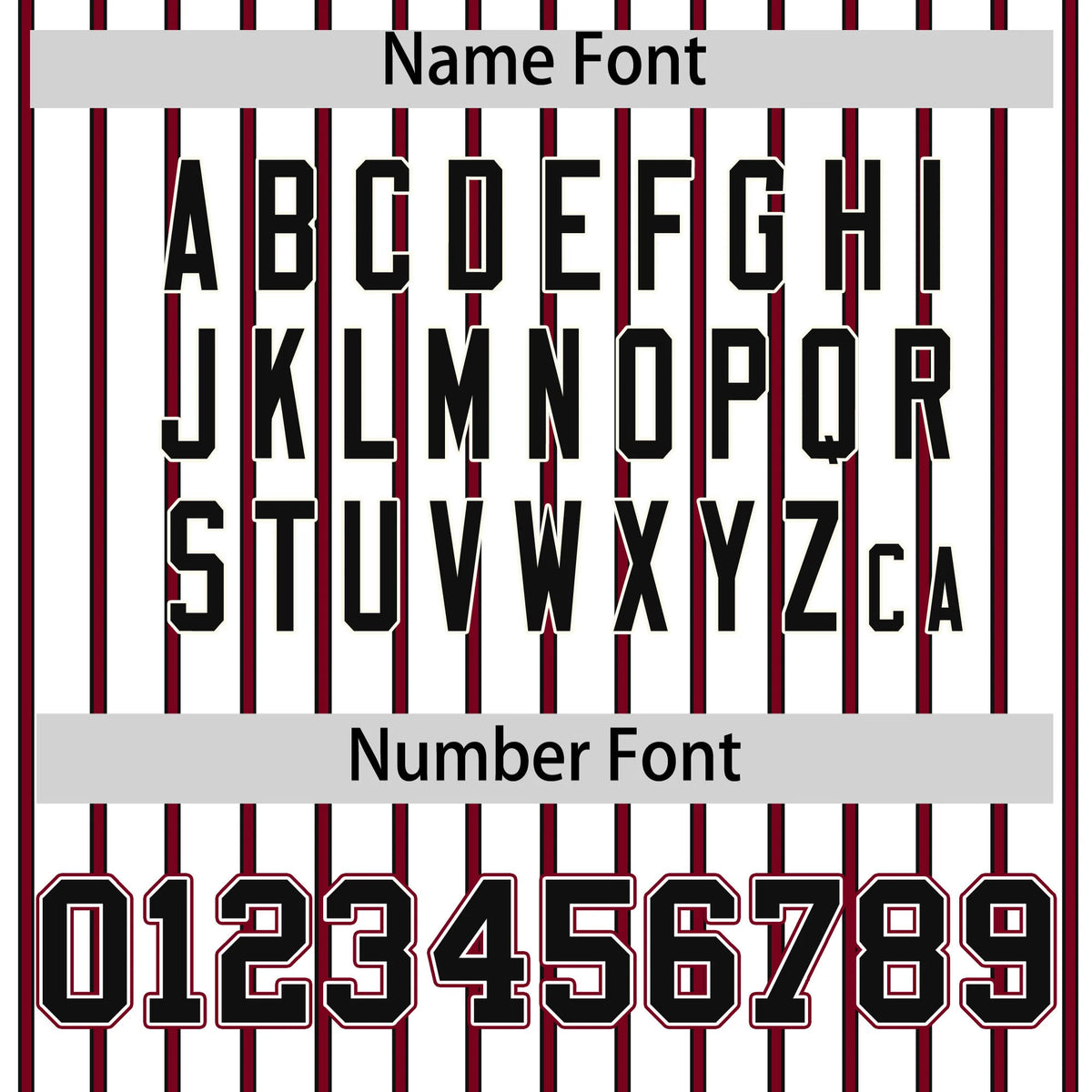 Custom White Black-Crimson Pinstripe Pattern Design Performance T-Shirt