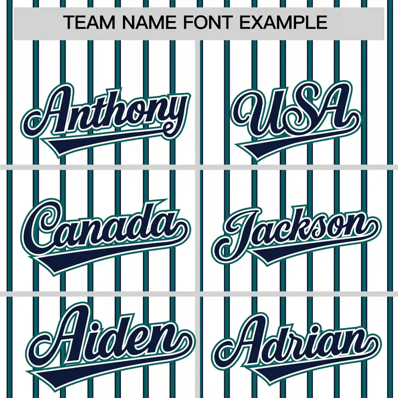 Custom White Navy-Aqua Pinstripe Pattern Design Performance T-Shirt
