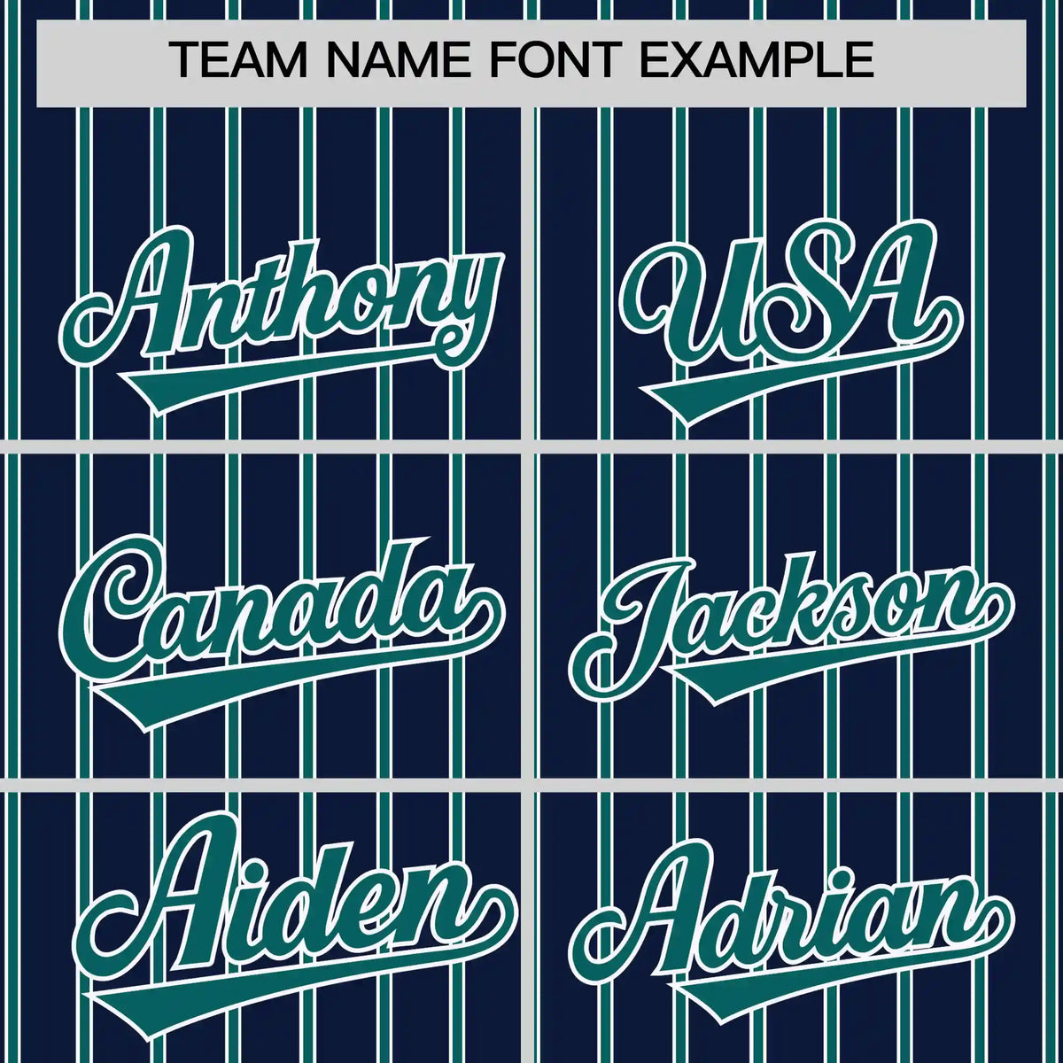 Custom Navy White-Aqua Pinstripe Pattern Design Performance T-Shirt
