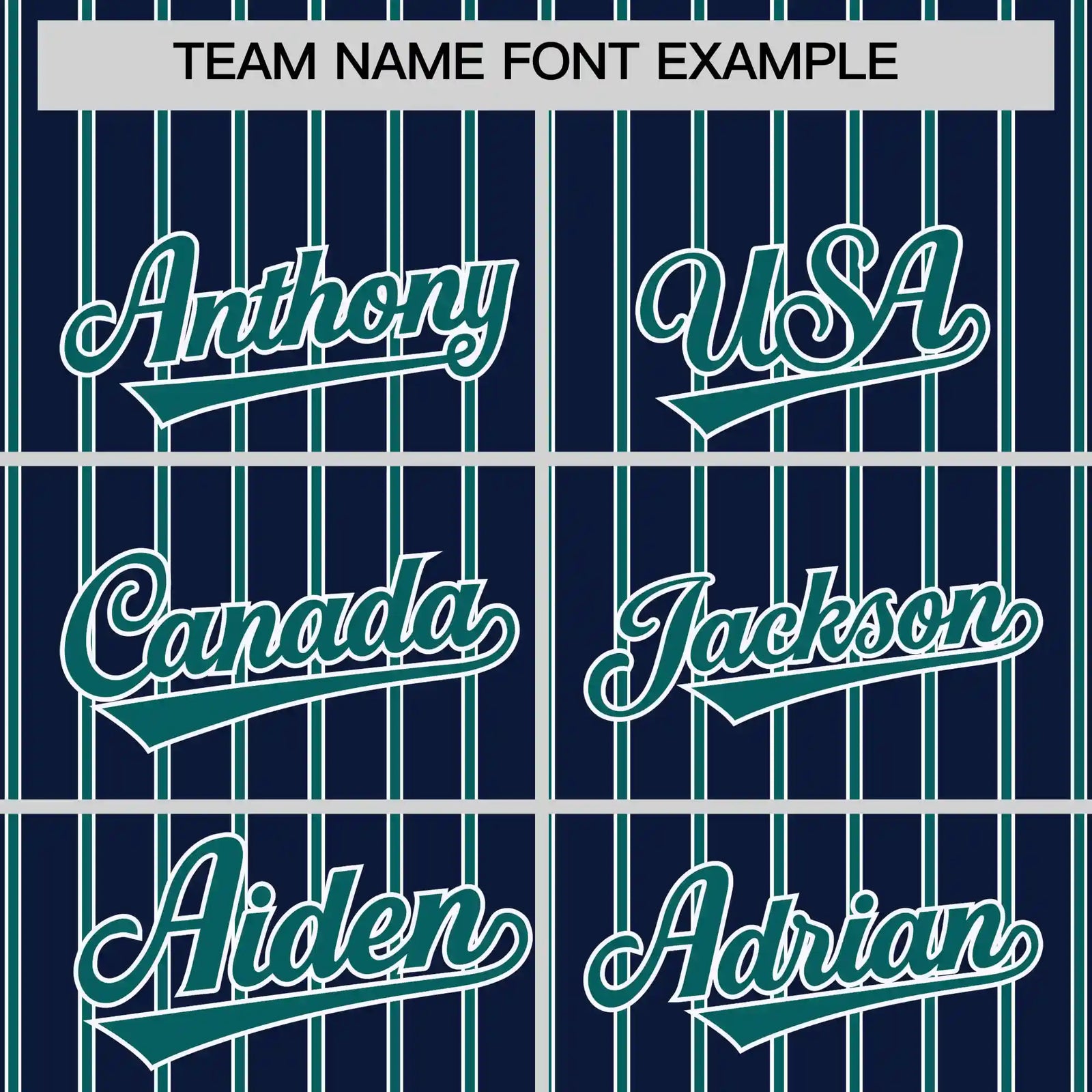Custom Navy White-Aqua Pinstripe Pattern Design Performance T-Shirt