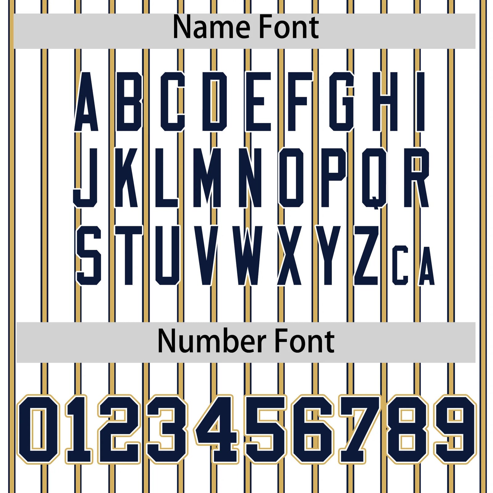 Custom White Navy-Khaki Pinstripe Pattern Design Performance T-Shirt