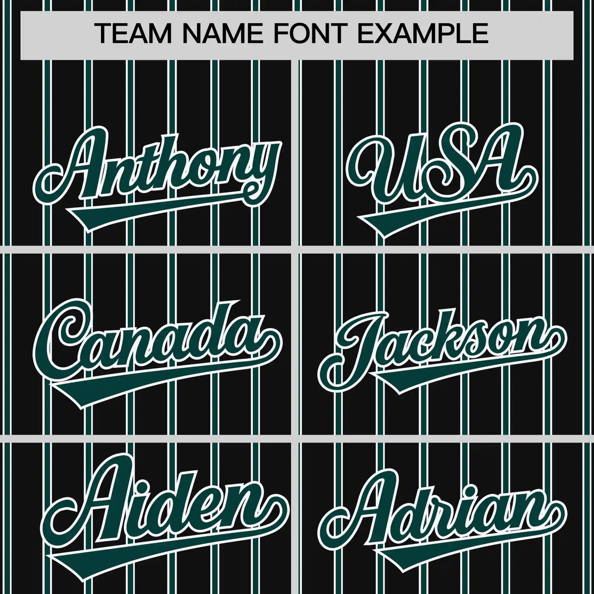 Custom Black White-Midnight Green Pinstripe Pattern Design Performance T-Shirt