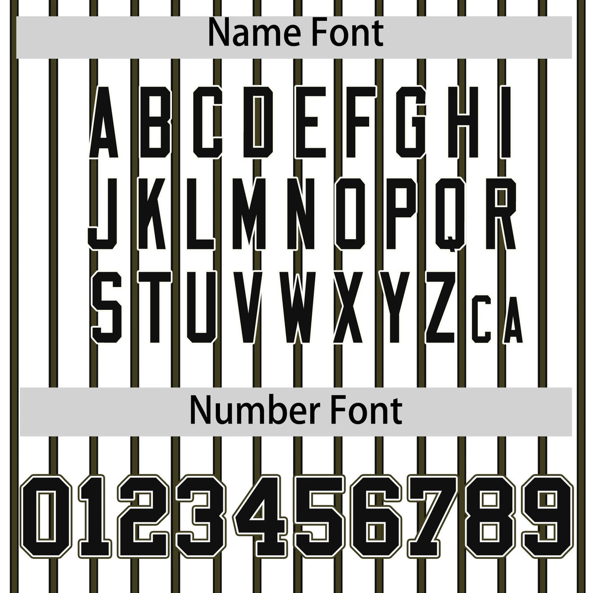 Custom White Black-Olive Pinstripe Pattern Design Performance T-Shirt