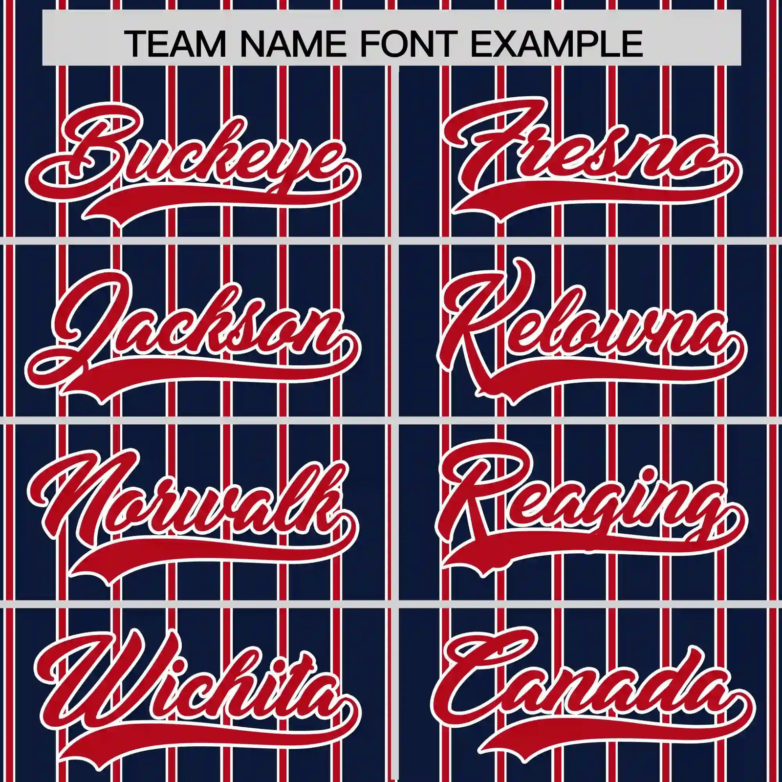 Custom Navy White-Red Pinstripe Pattern Design Performance T-Shirt