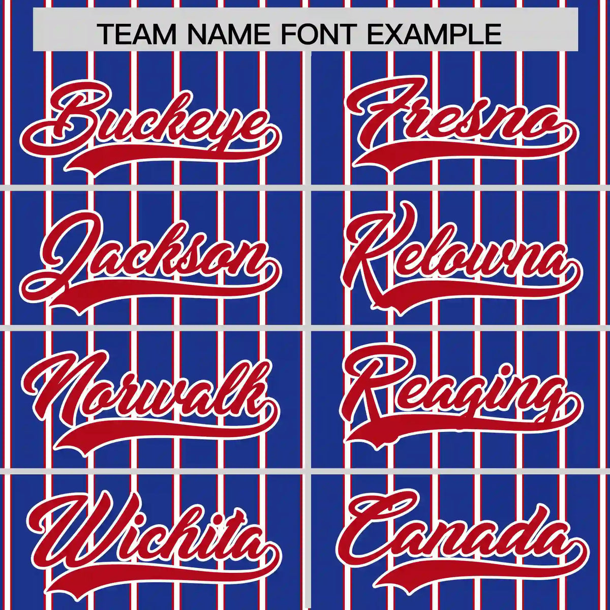 Custom Royal Blue White-Red Pinstripe Pattern Design Performance T-Shirt