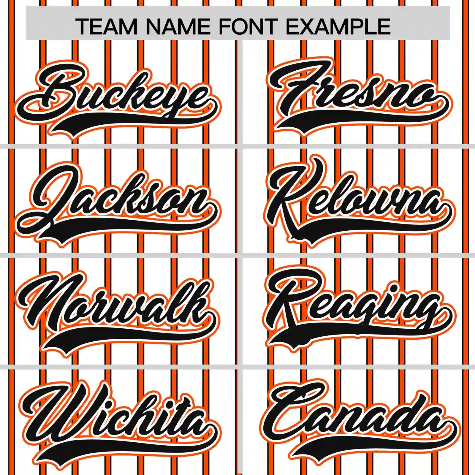 Custom White Black-Orange Pinstripe Pattern Design Performance T-Shirt