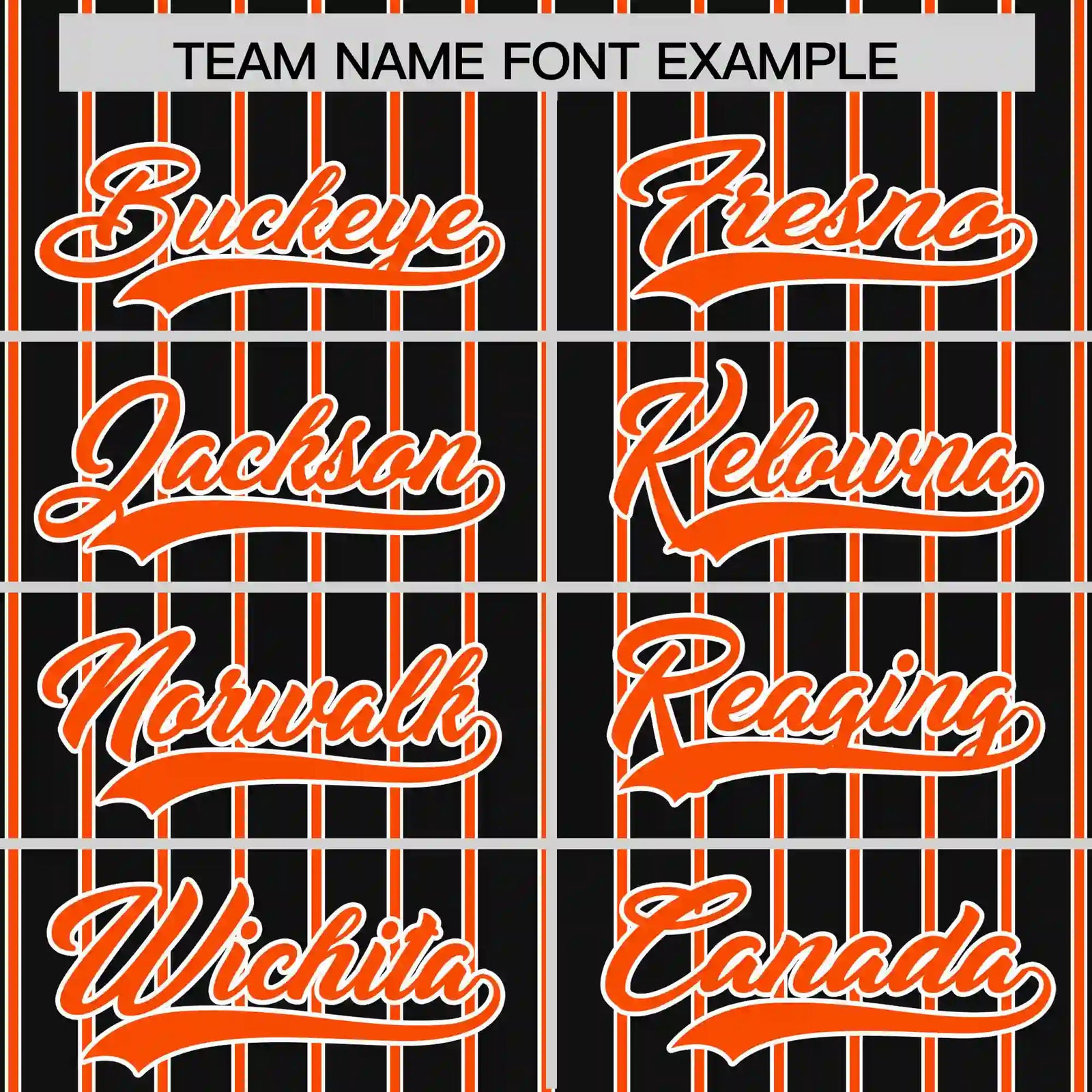 Custom Black White-Orange Pinstripe Pattern Design Performance T-Shirt