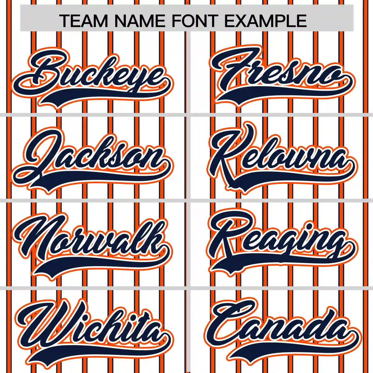 Custom White Navy-Orange Pinstripe Pattern Design Performance T-Shirt