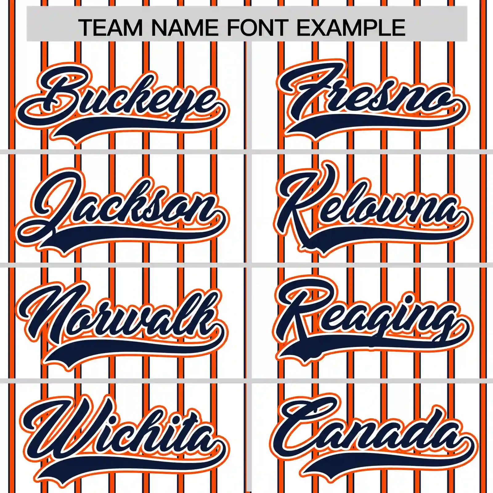 Custom White Navy-Orange Pinstripe Pattern Design Performance T-Shirt