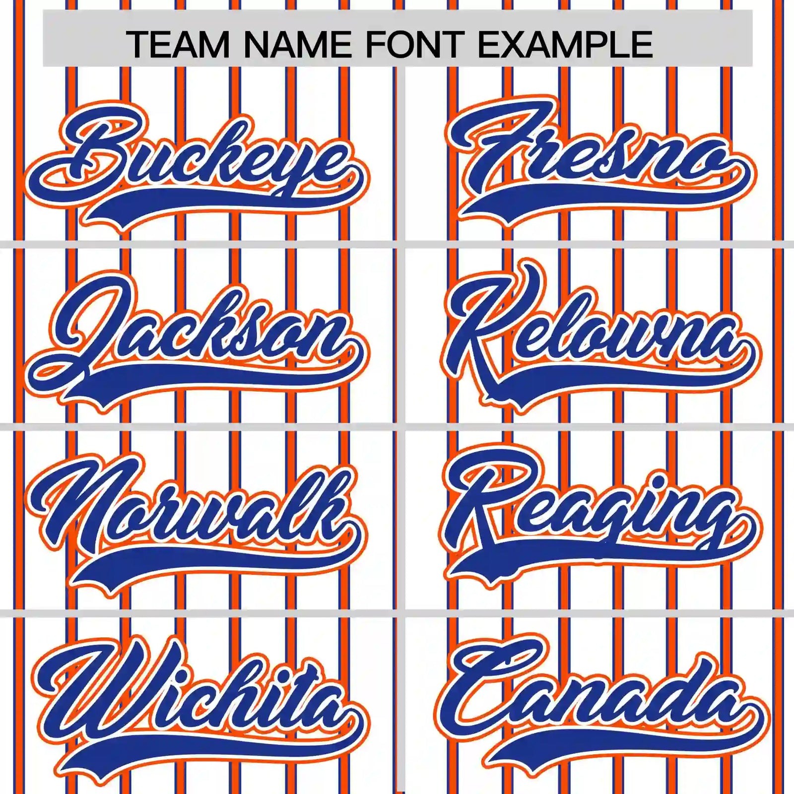 Custom White Royal Blue-Orange Pinstripe Pattern Design Performance T-Shirt