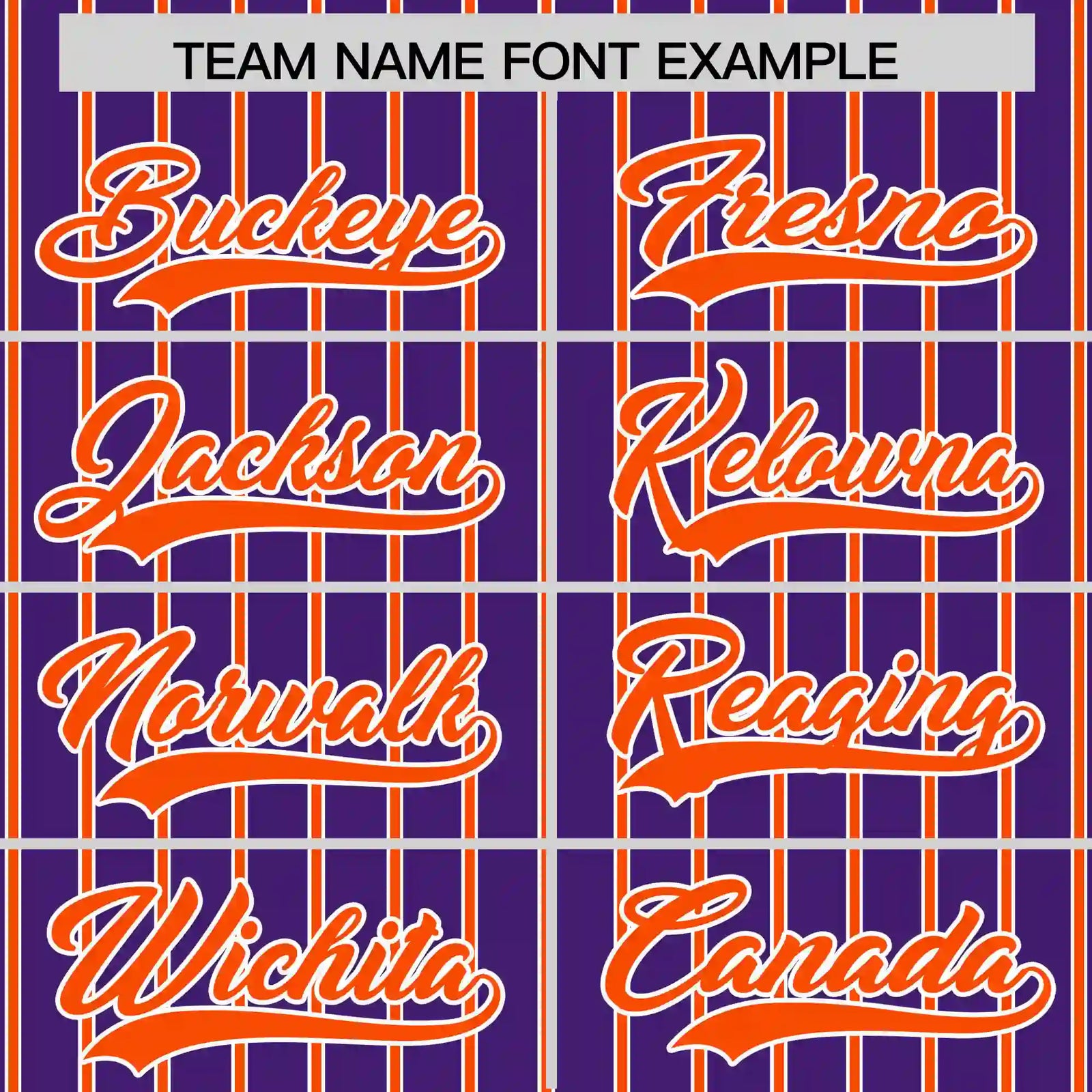 Custom Purple White-Orange Pinstripe Pattern Design Performance T-Shirt