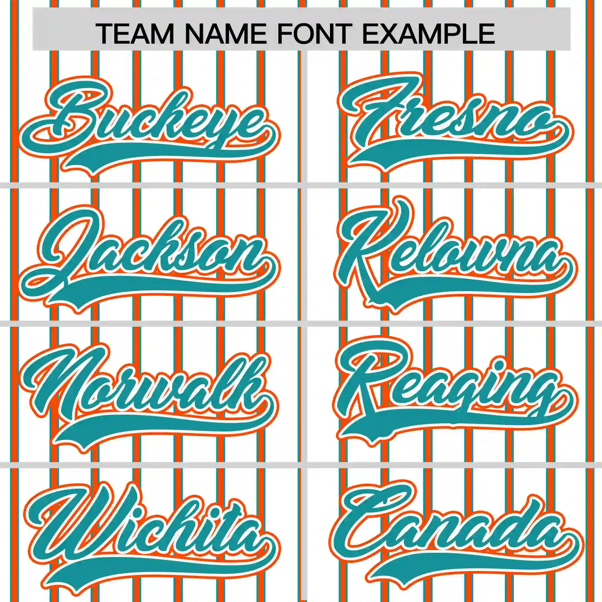 Custom White Aqua-Orange Pinstripe Pattern Design Performance T-Shirt