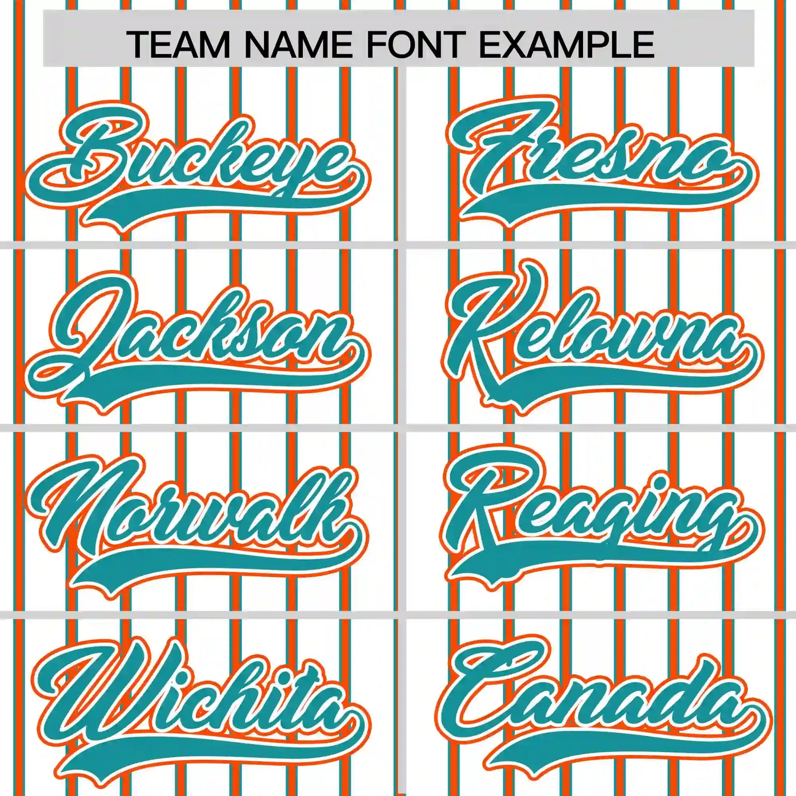 Custom White Aqua-Orange Pinstripe Pattern Design Performance T-Shirt