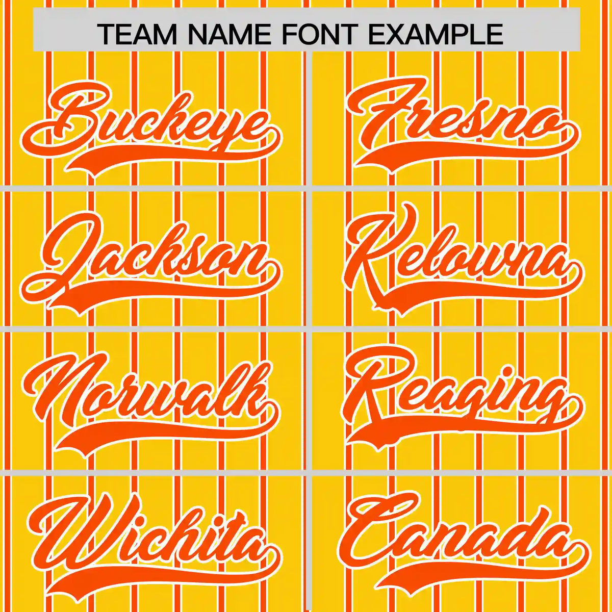 Custom Gold01 White-Orange Pinstripe Pattern Design Performance T-Shirt