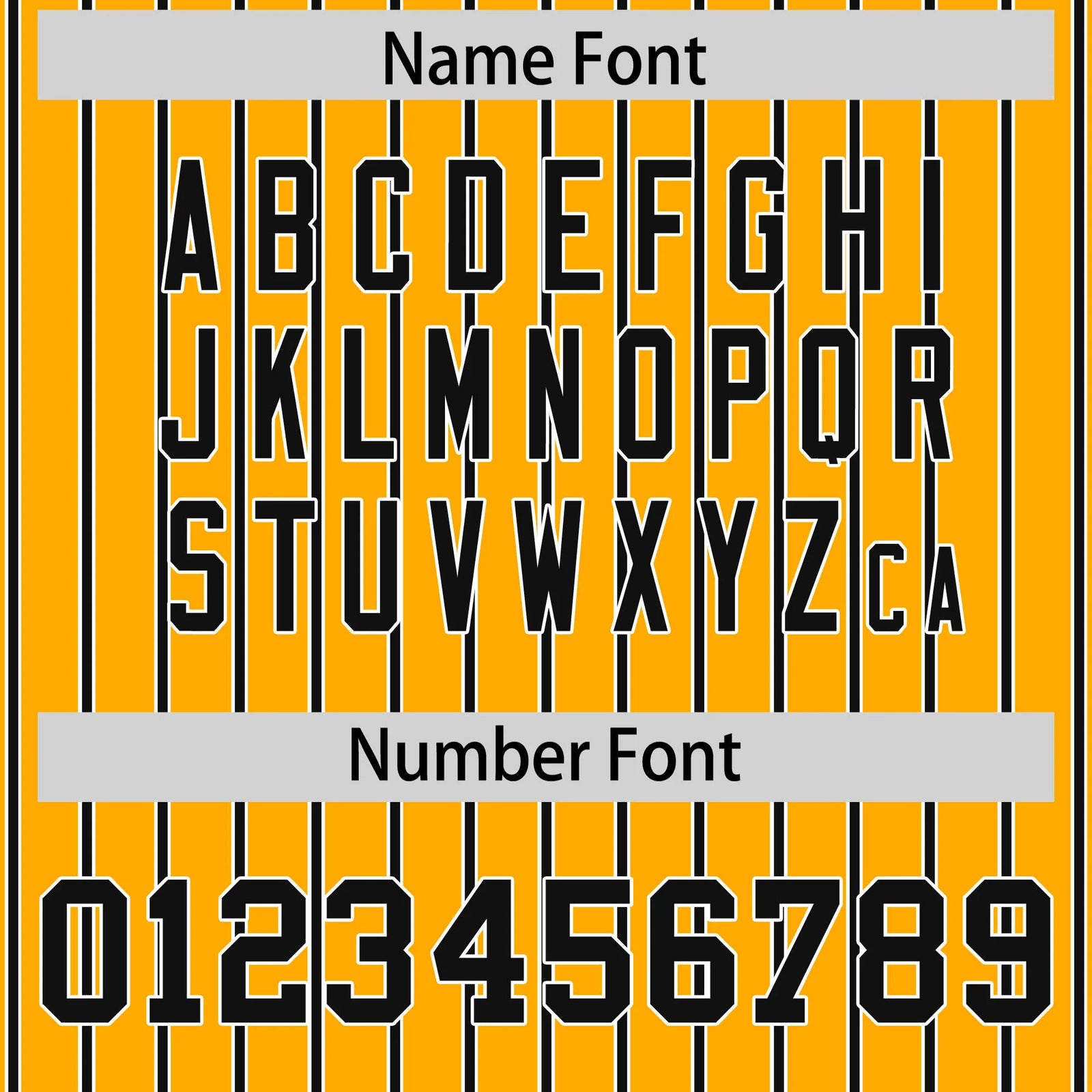 Custom Yellow White-Black Pinstripe Pattern Design Performance T-Shirt