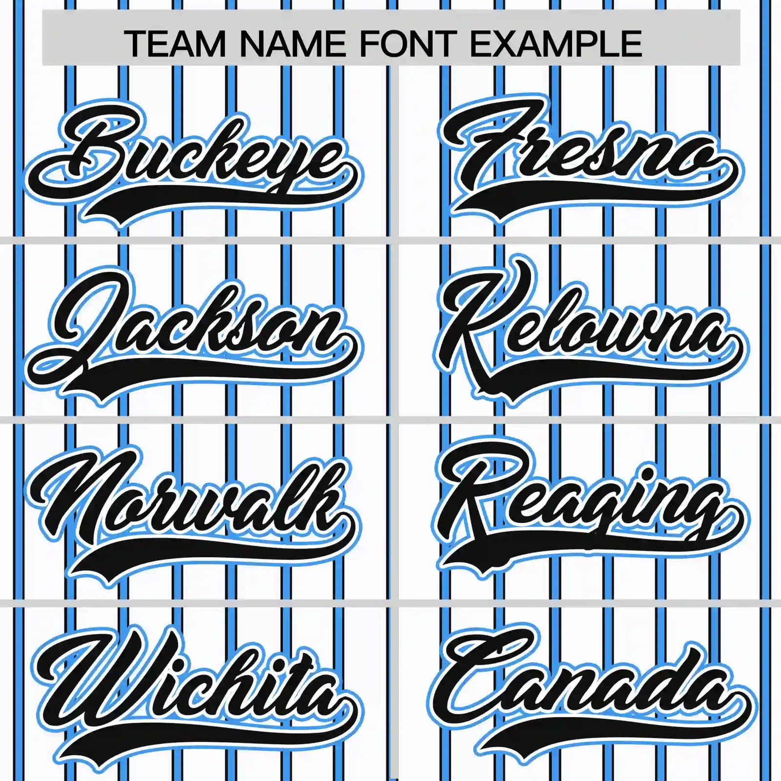 Custom White Powder Blue-Black Pinstripe Pattern Design Performance T-Shirt