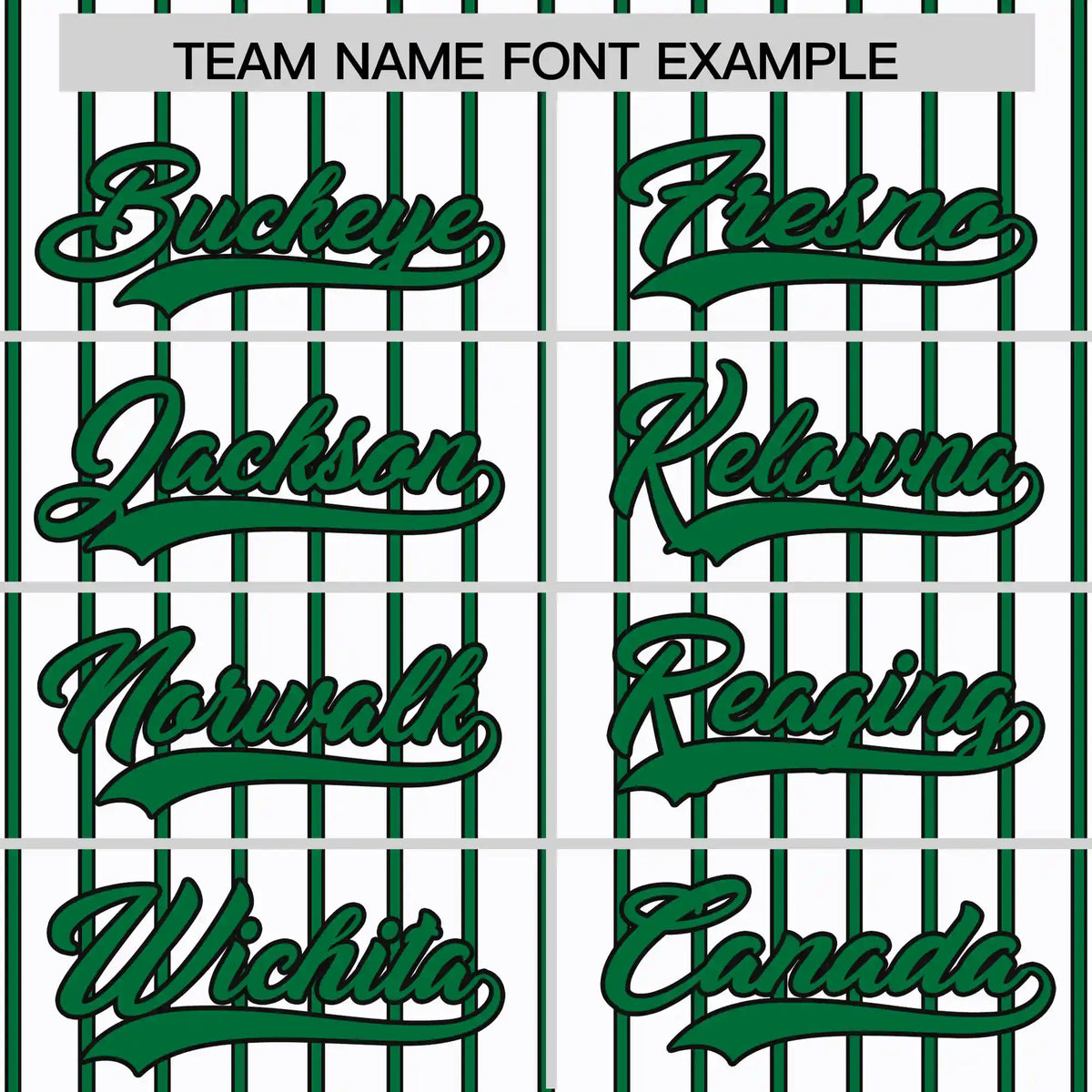 Custom White Kelly Green-Black Pinstripe Pattern Design Performance T-Shirt