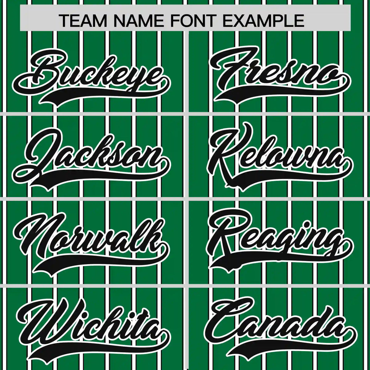 Custom Kelly Green White-Black Pinstripe Pattern Design Performance T-Shirt