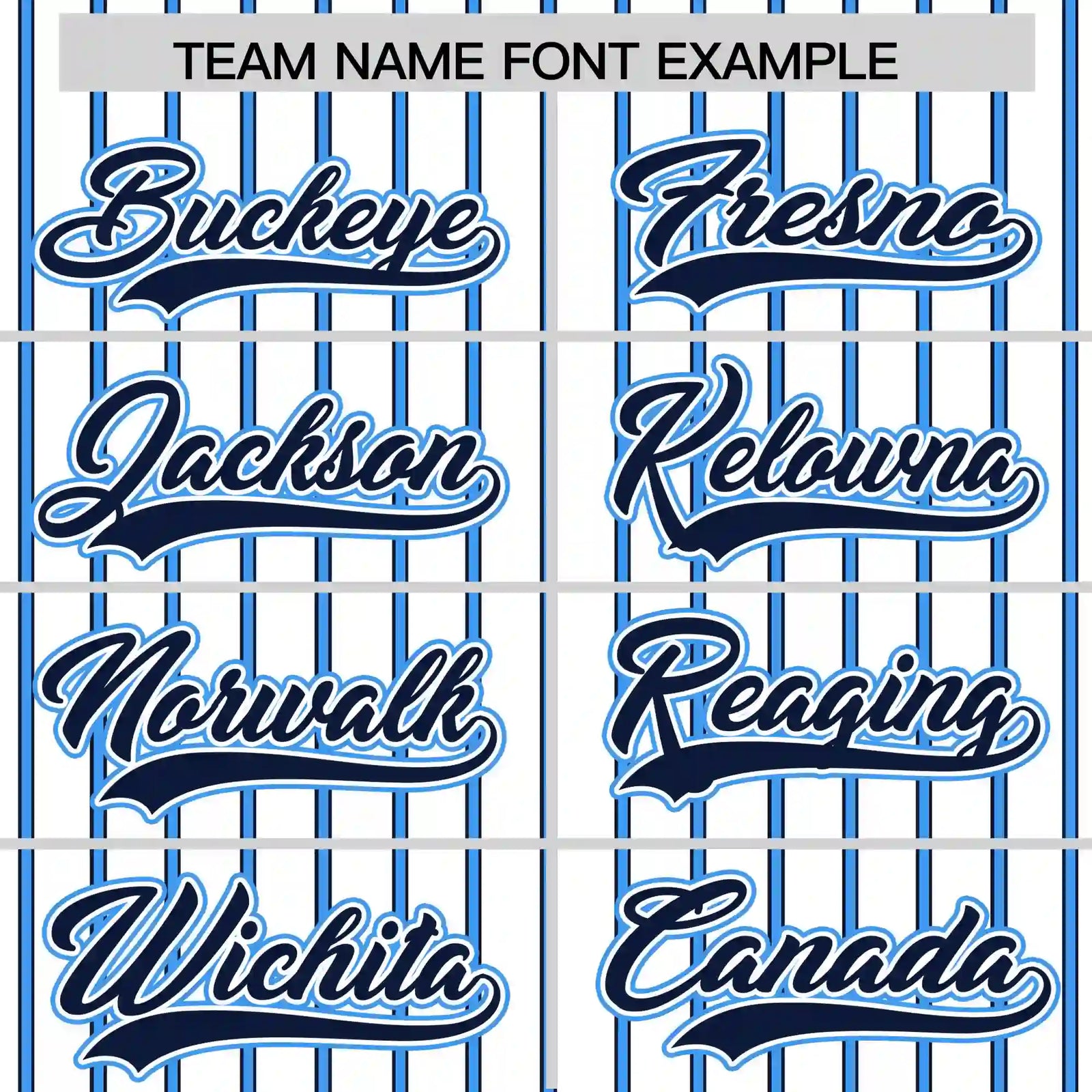 Custom White Navy-Powder Blue Pinstripe Pattern Design Performance T-Shirt