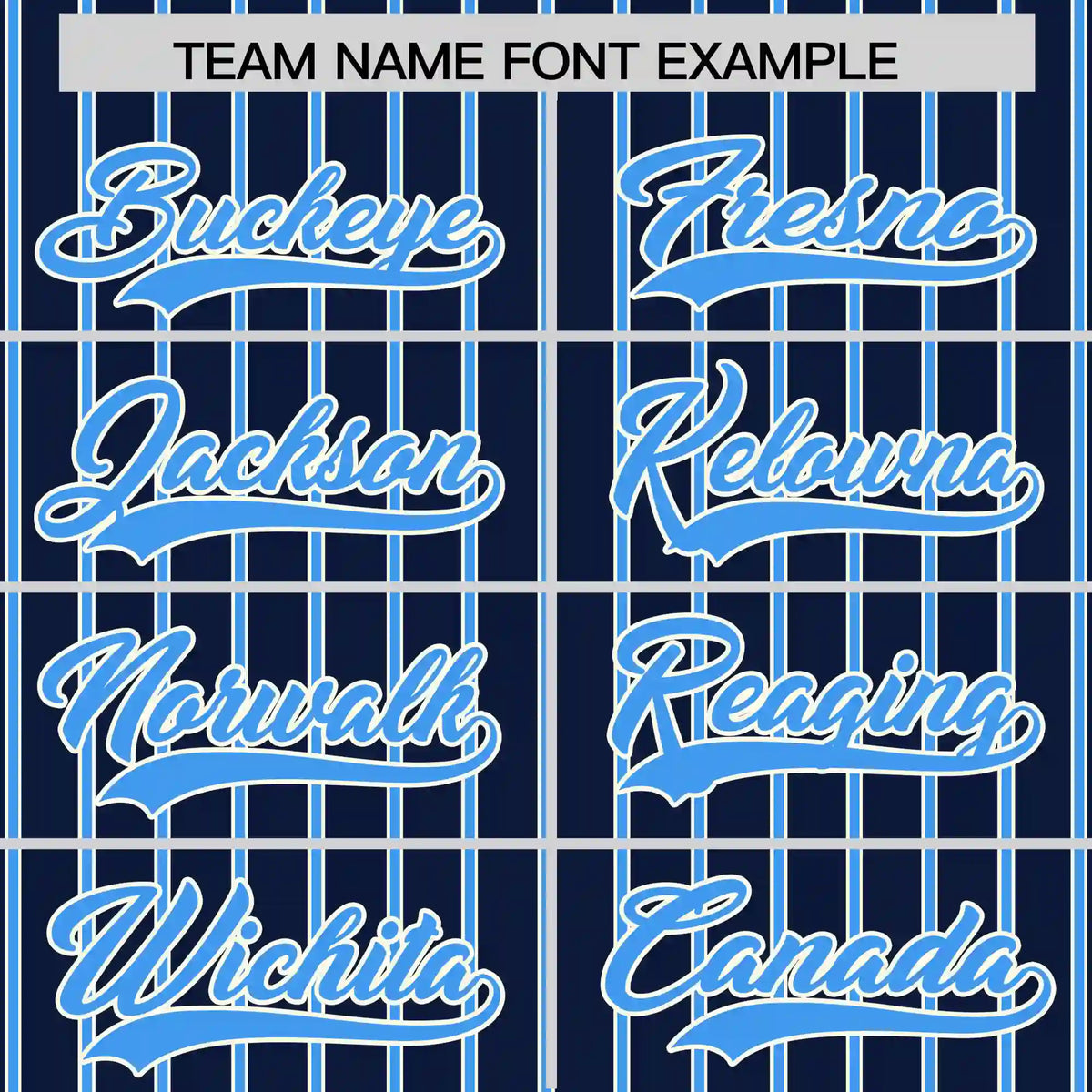 Custom Navy White-Powder Blue Pinstripe Pattern Design Performance T-Shirt