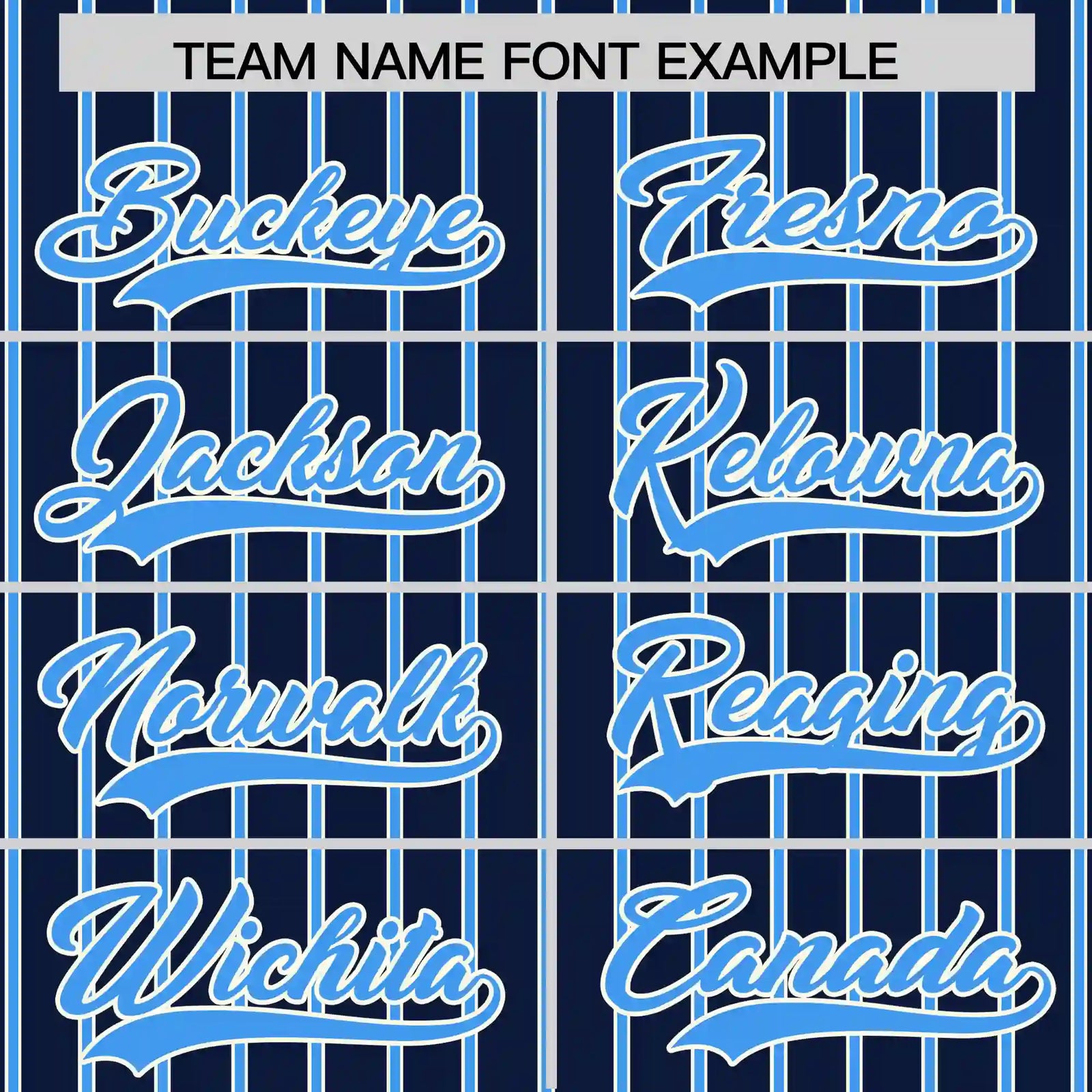 Custom Navy White-Powder Blue Pinstripe Pattern Design Performance T-Shirt